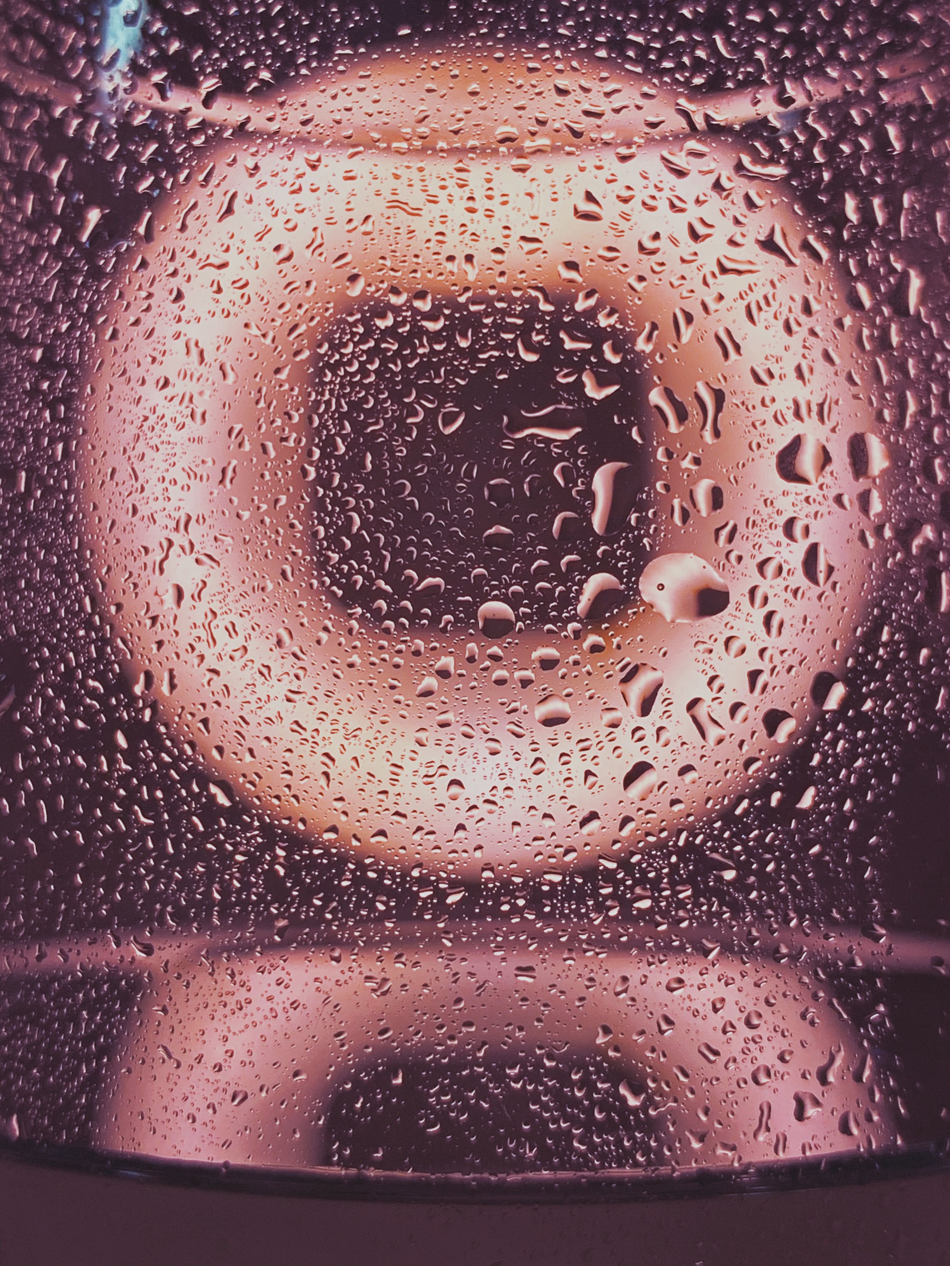 Water Drops on Brown Surface · Free