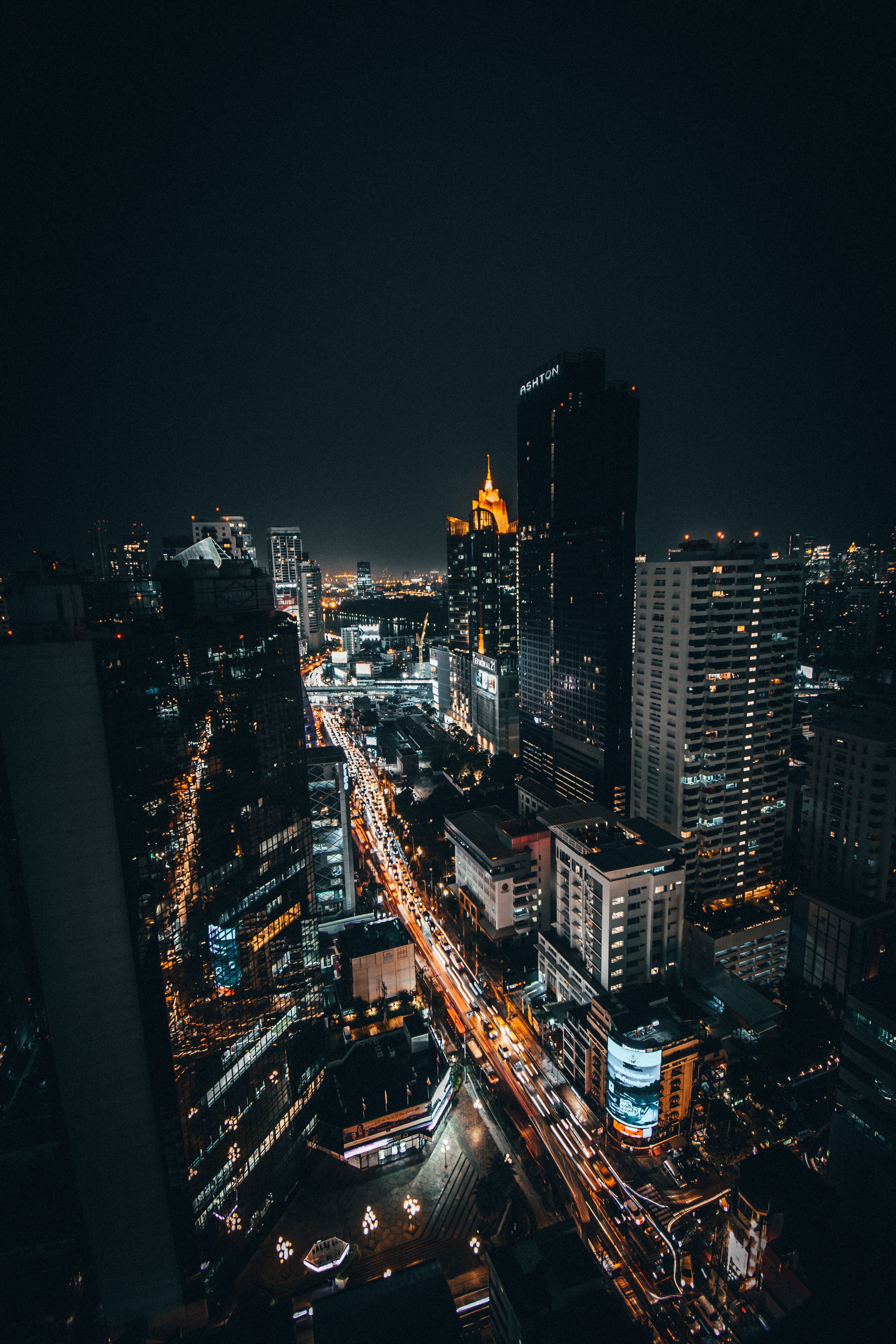 Bangkok, Thailand, aerial view of buildings, NIKON CORPORATION