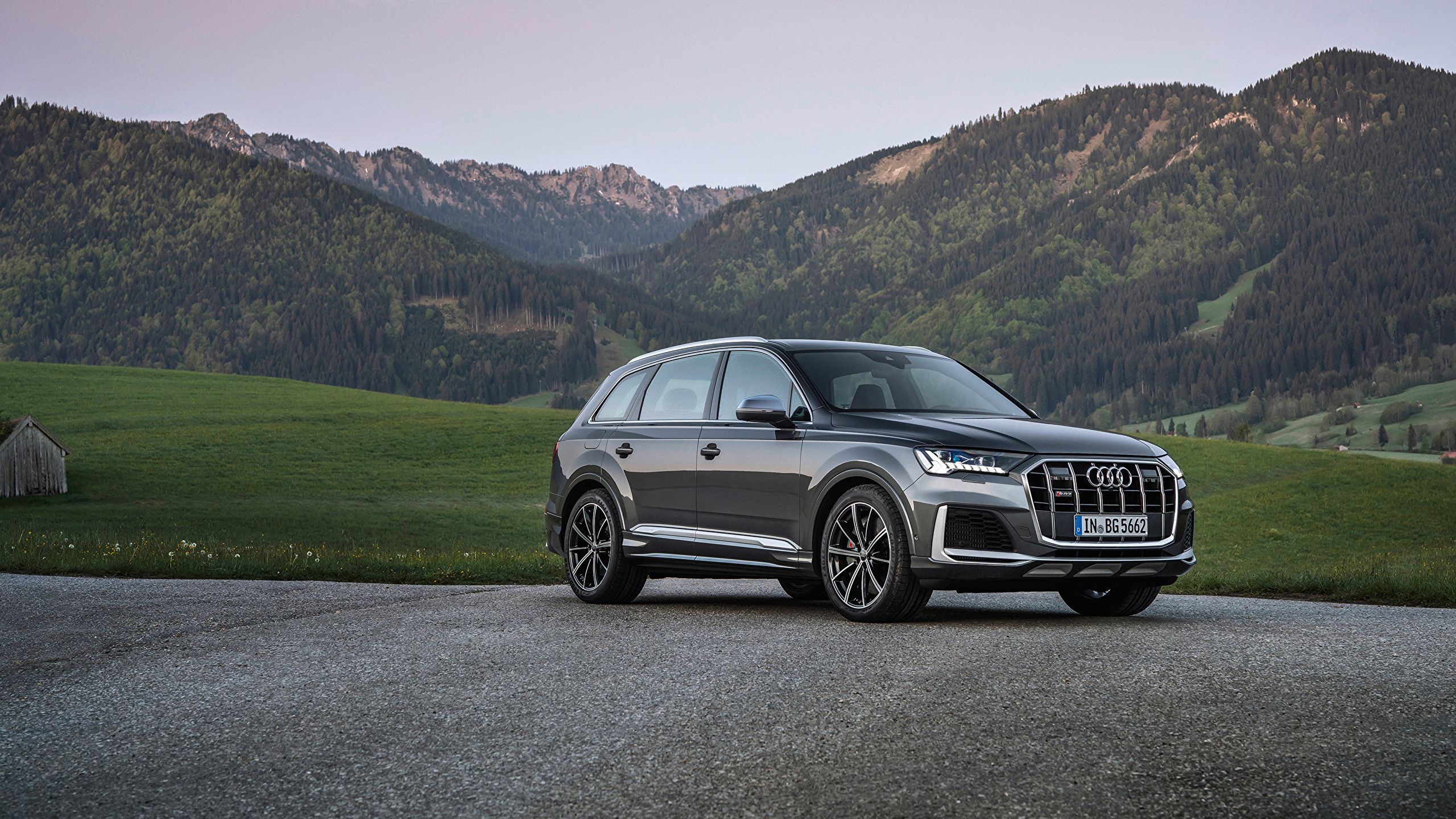 Photo Audi Crossover SQ7 TFSI, Worldwide, 2020 gray auto 2560x1440