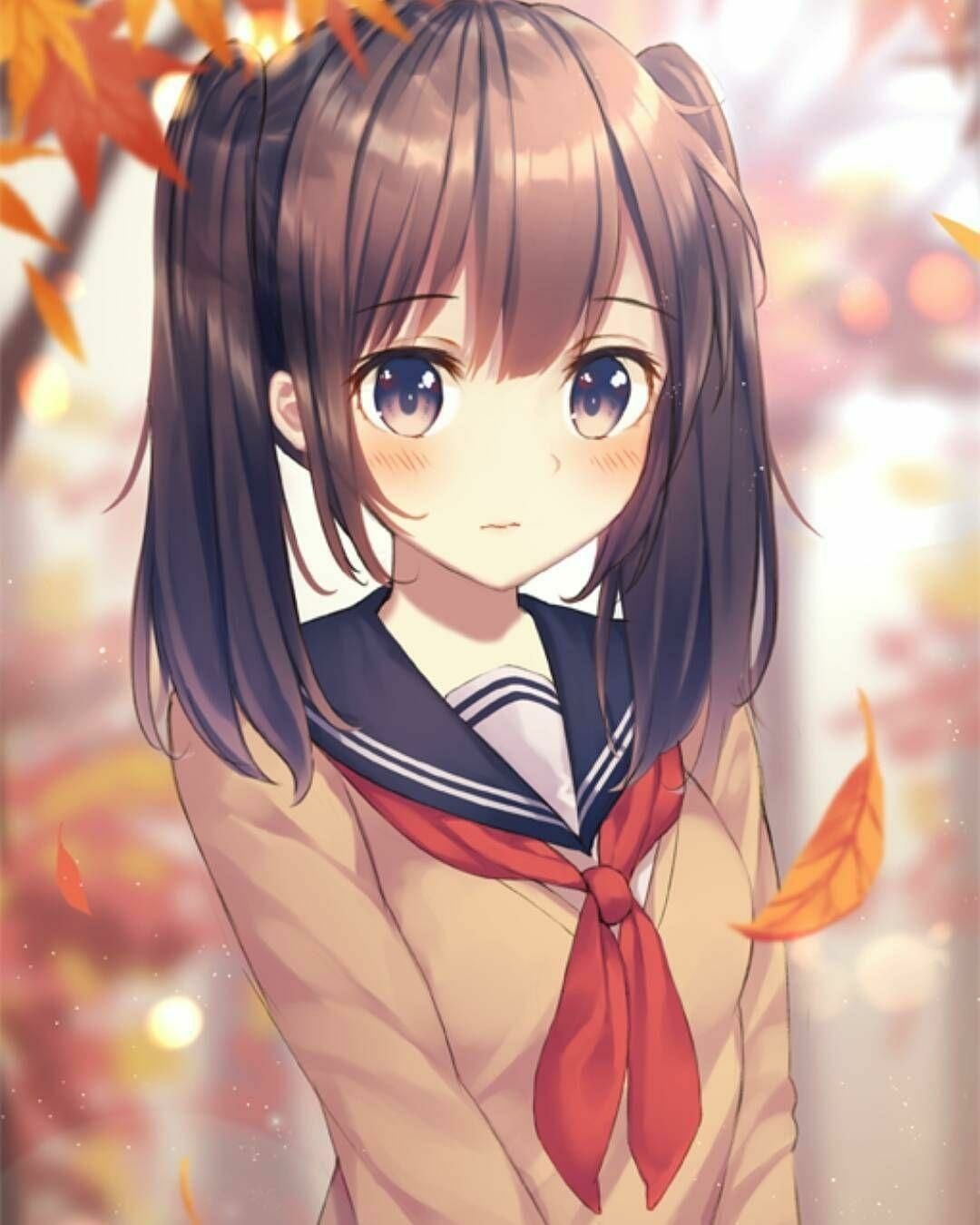 hot sexy cute pretty anime girl school
