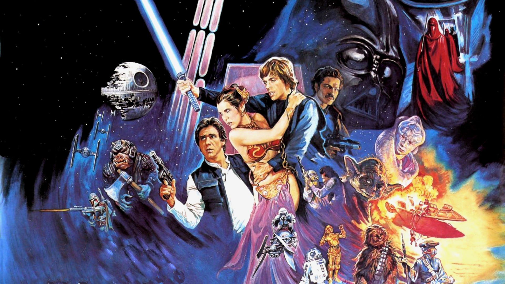 STAR WARS RETURN JEDI Sci Fi Futuristic Movie Film (27) Wallpaper
