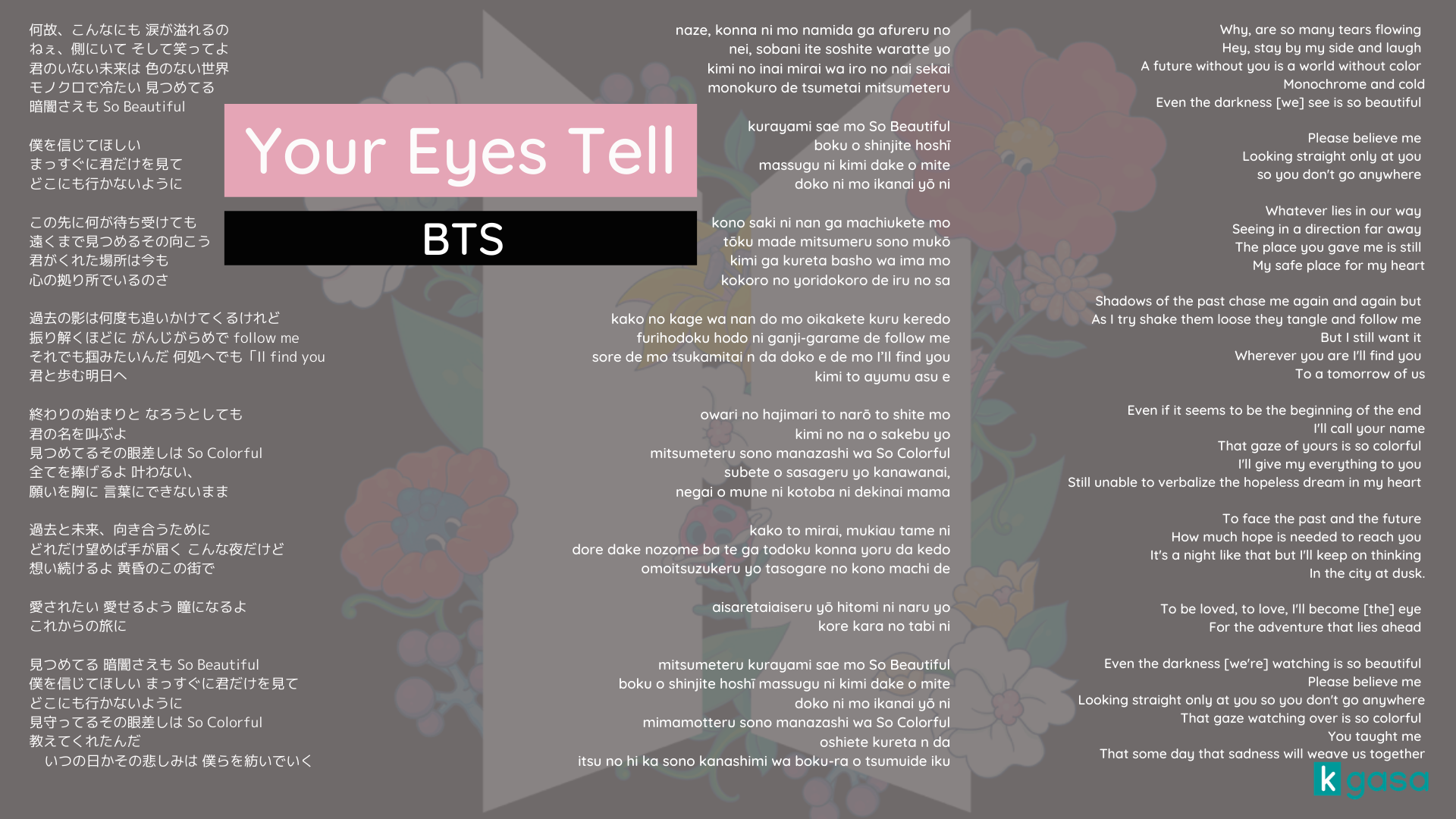 Bts Your Eyes Tell Wallpapers Wallpaper Cave