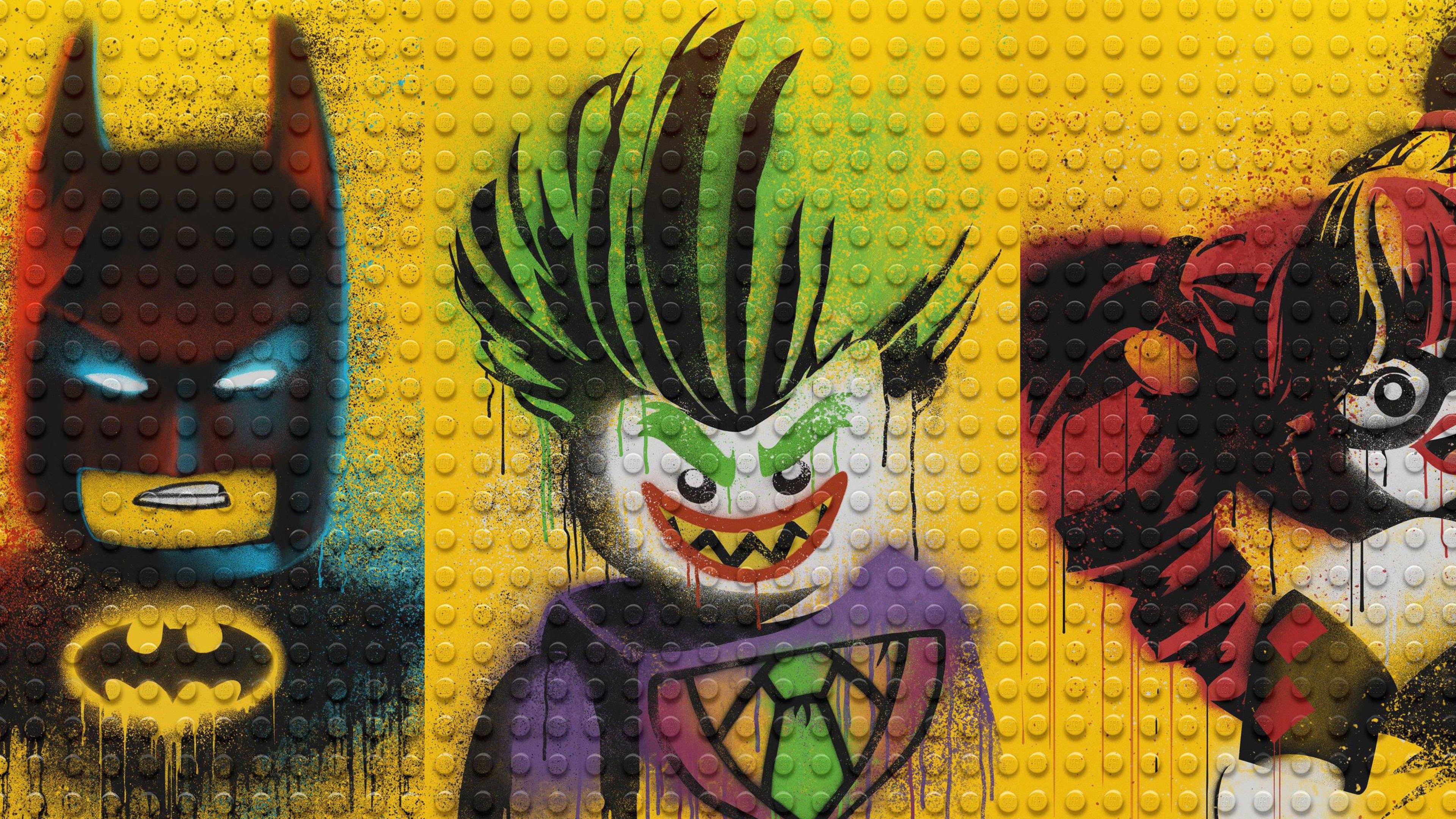Wallpaper 4k The Lego Batman Harley Quinn And Joker 2017 movies wallpaper, animated movies wallpaper, batman wallpaper, harley quinn wallpaper, joker wallpaper, movies wallpaper, the lego batman movie wallpaper