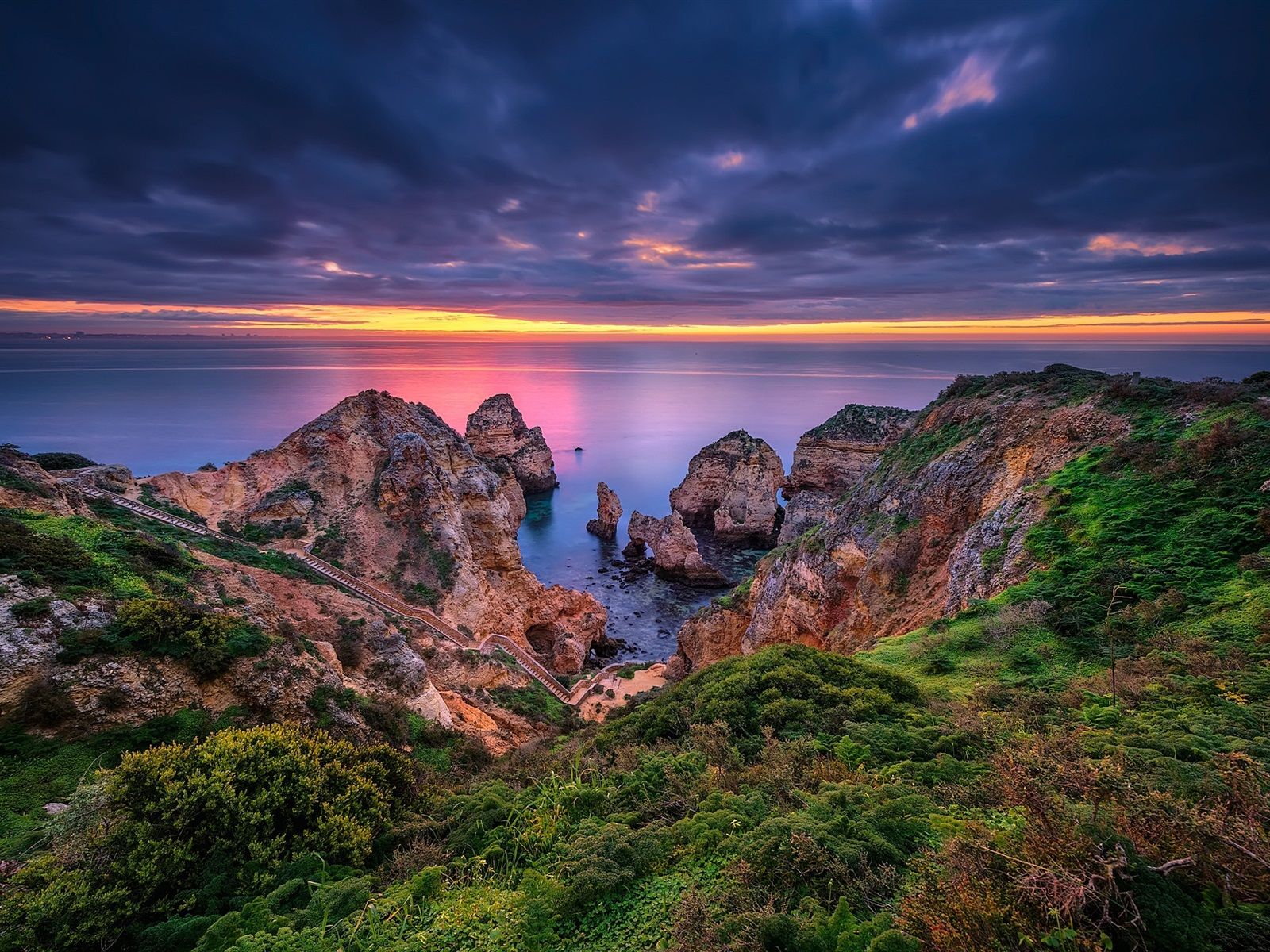 Lagos, Portugal, Algarve, Sea, Coast, Rocks 640x1136 IPhone 5 5S