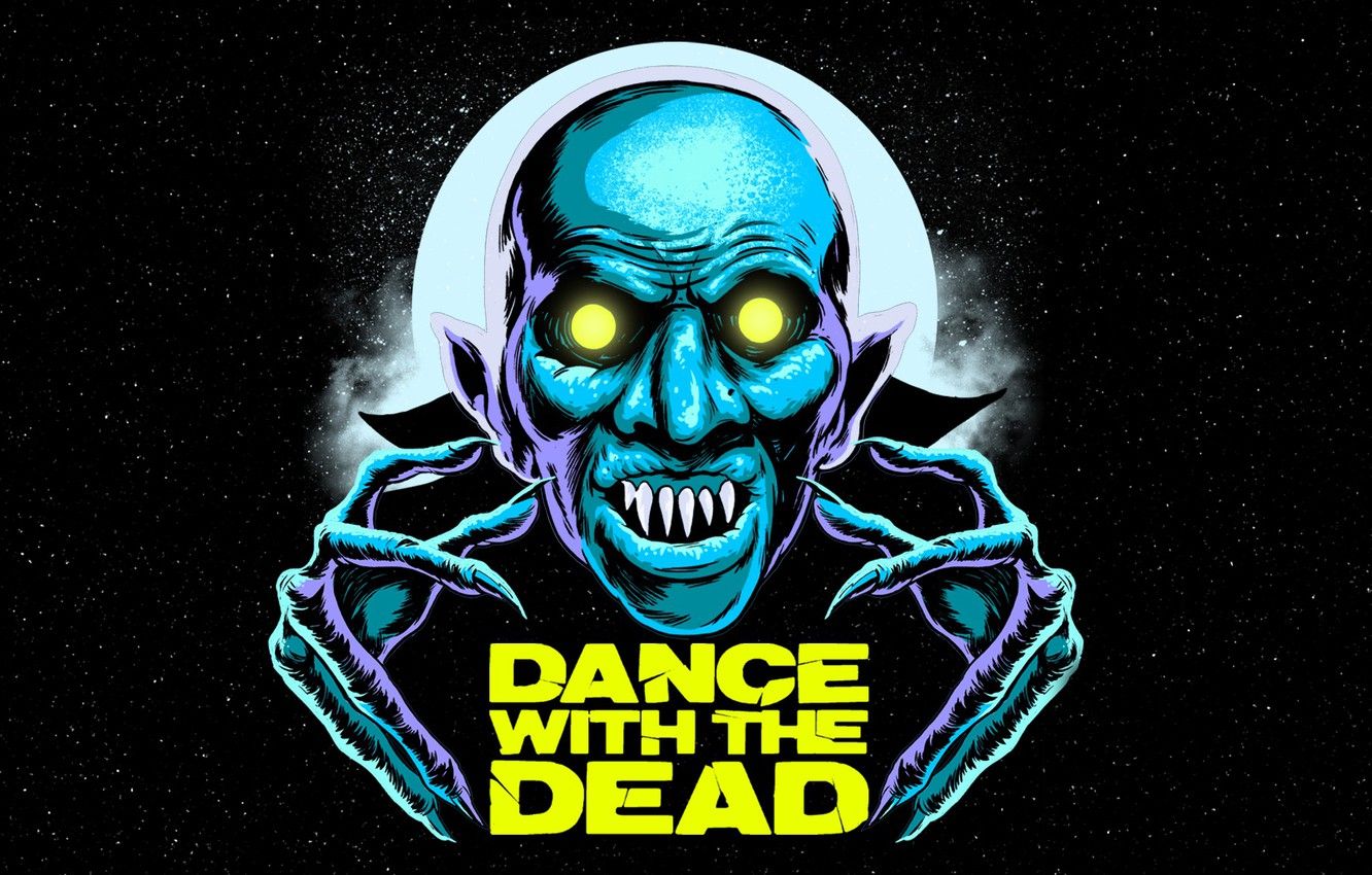 Wallpaper Art, Music, Horror, Electronic Rock, Electronic, Cover, 80's, Synthwave, New Retro Wave, Dark Synth, Dance With the Dead image for desktop, section музыка