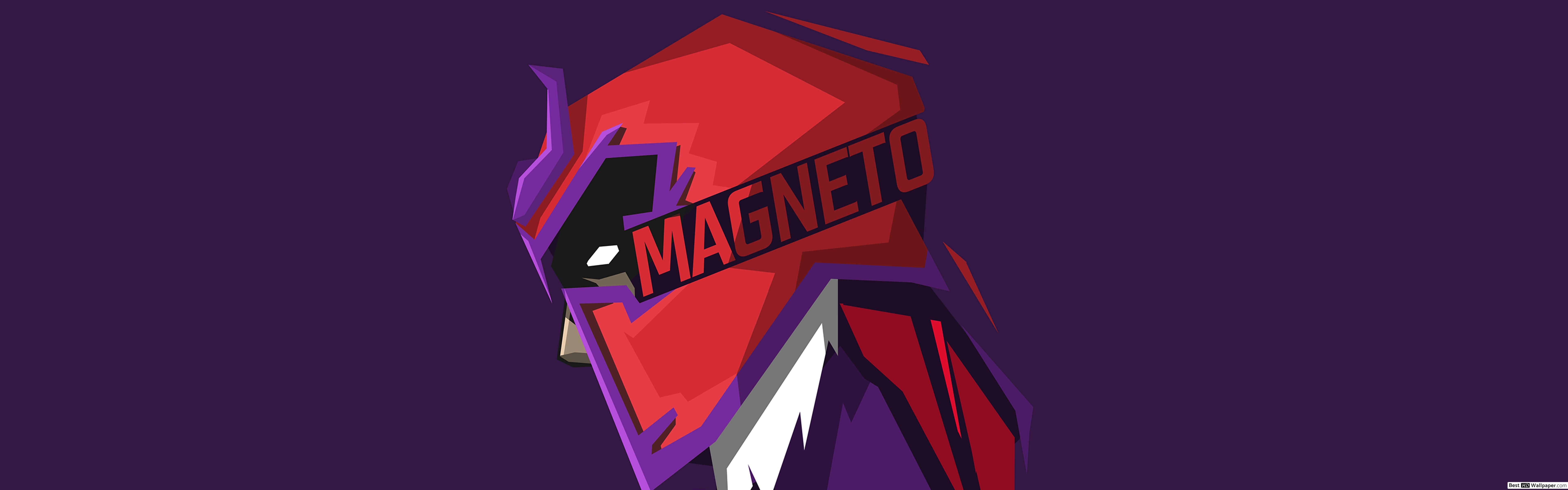 X Men Villain Magneto Minimalist In Purple Wallpaper HD Wallpaper