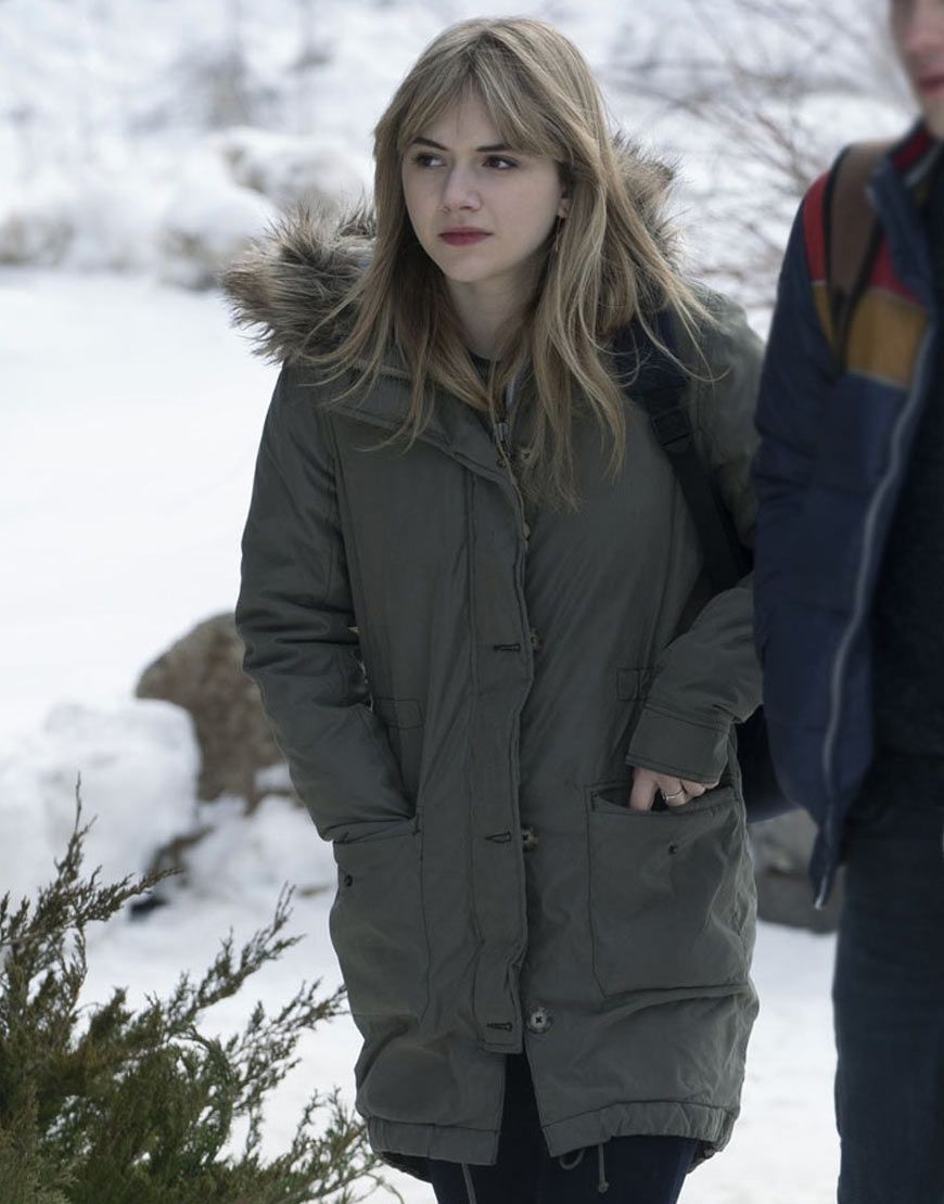 Kinsey Emilia Jones Olive Green Locke & Key Parka Jacket