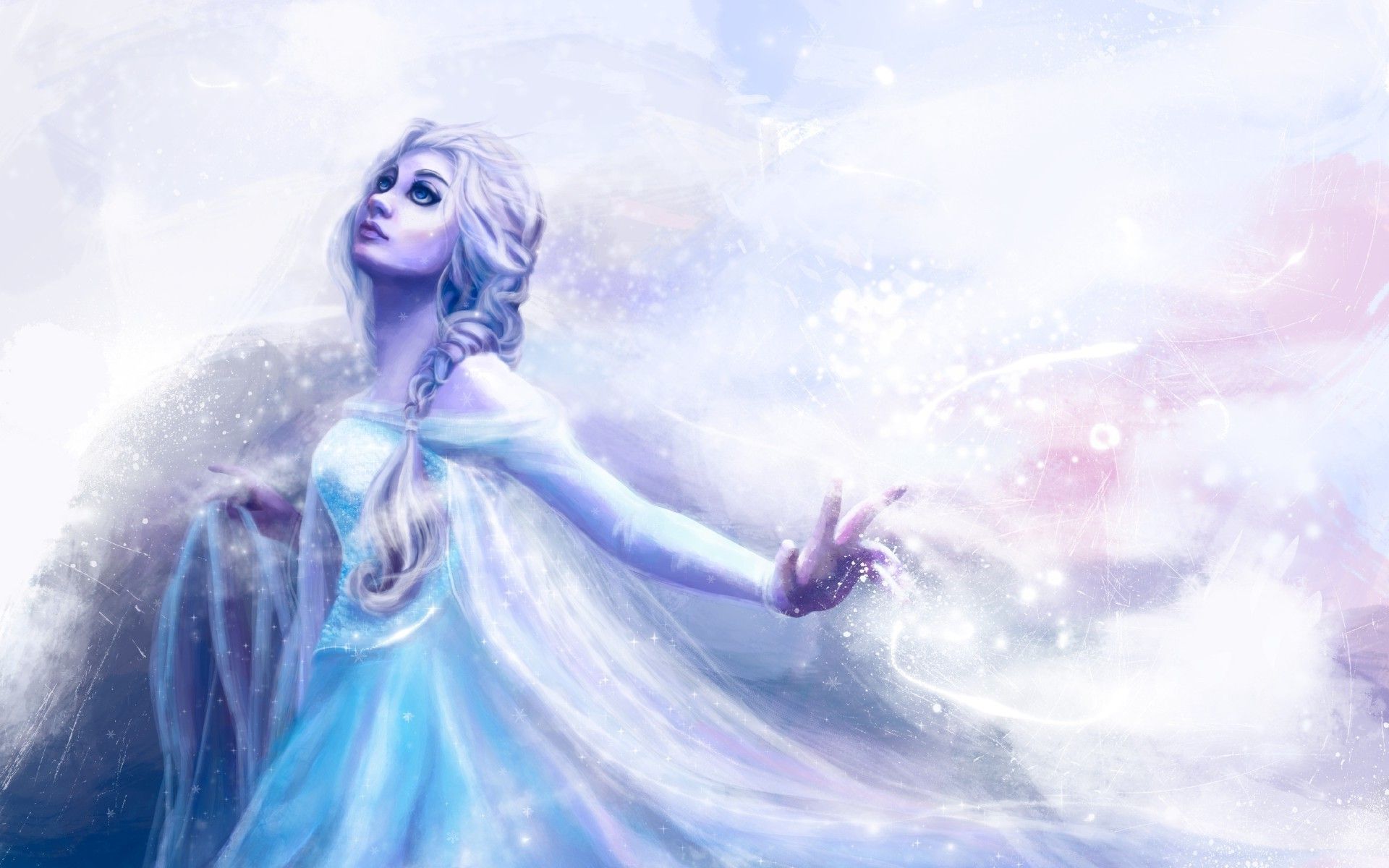 Princess Elsa, Frozen (movie), Artwork, Women Wallpaper HD