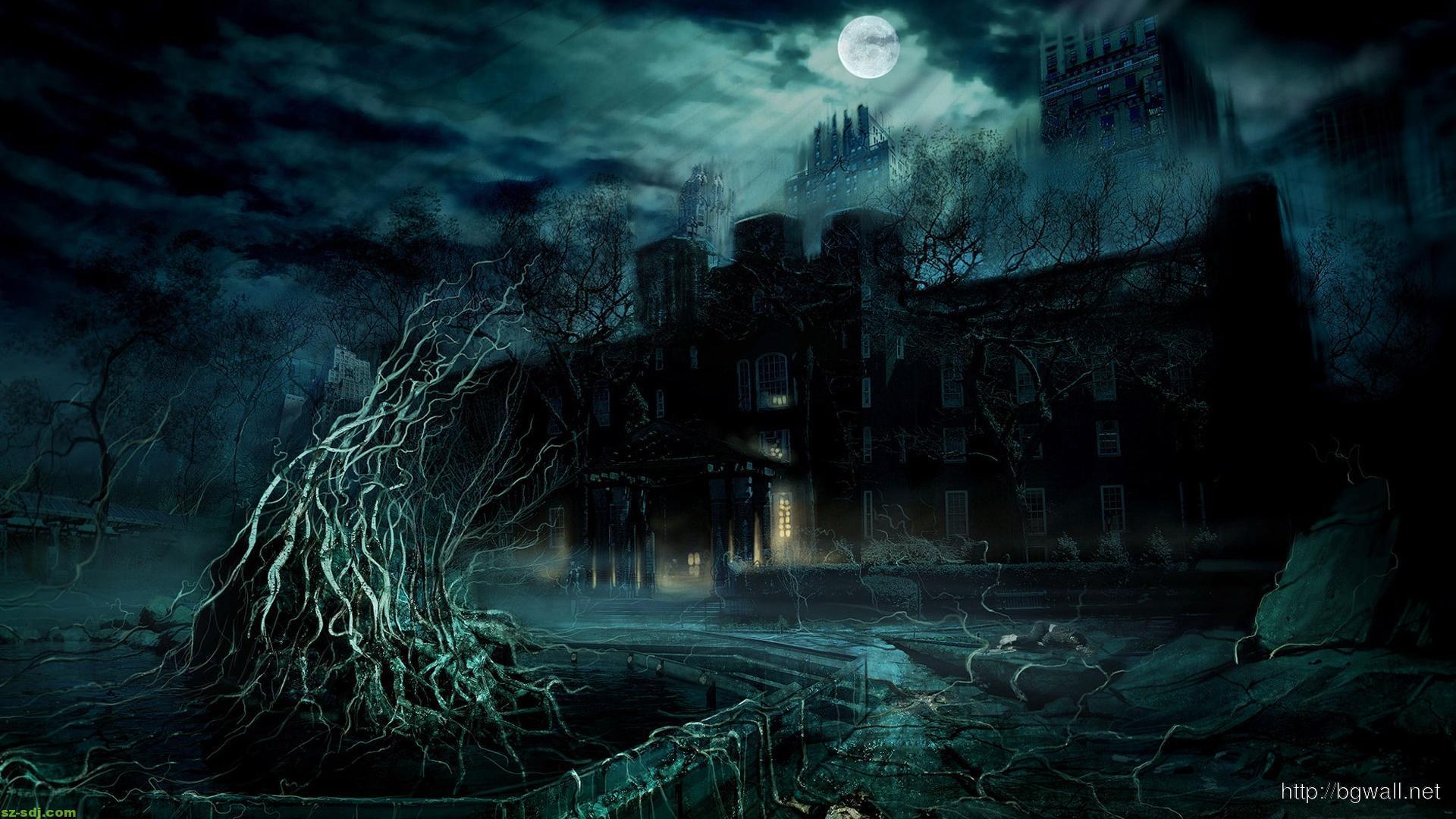Awesome Dark Castle Creative Landscape Wallpaper