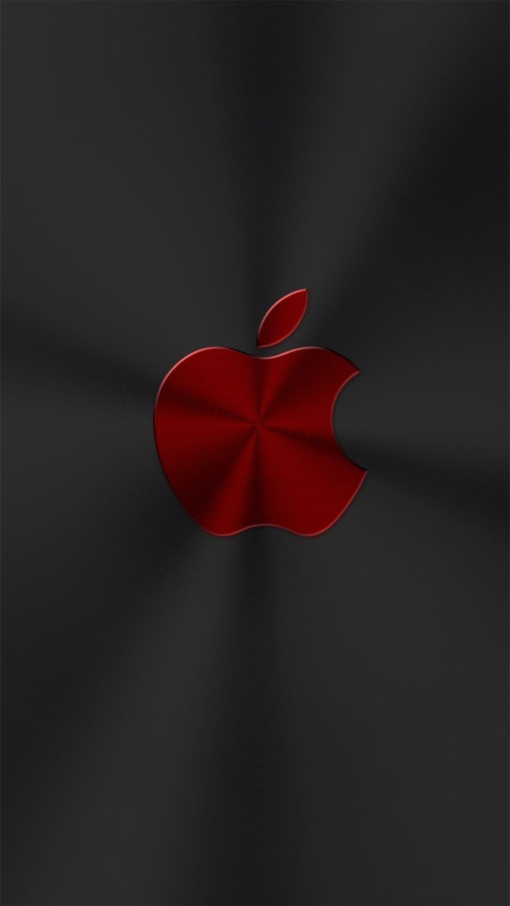 Red Chrome Apple 4K. Apple wallpaper, Apple wallpaper iphone