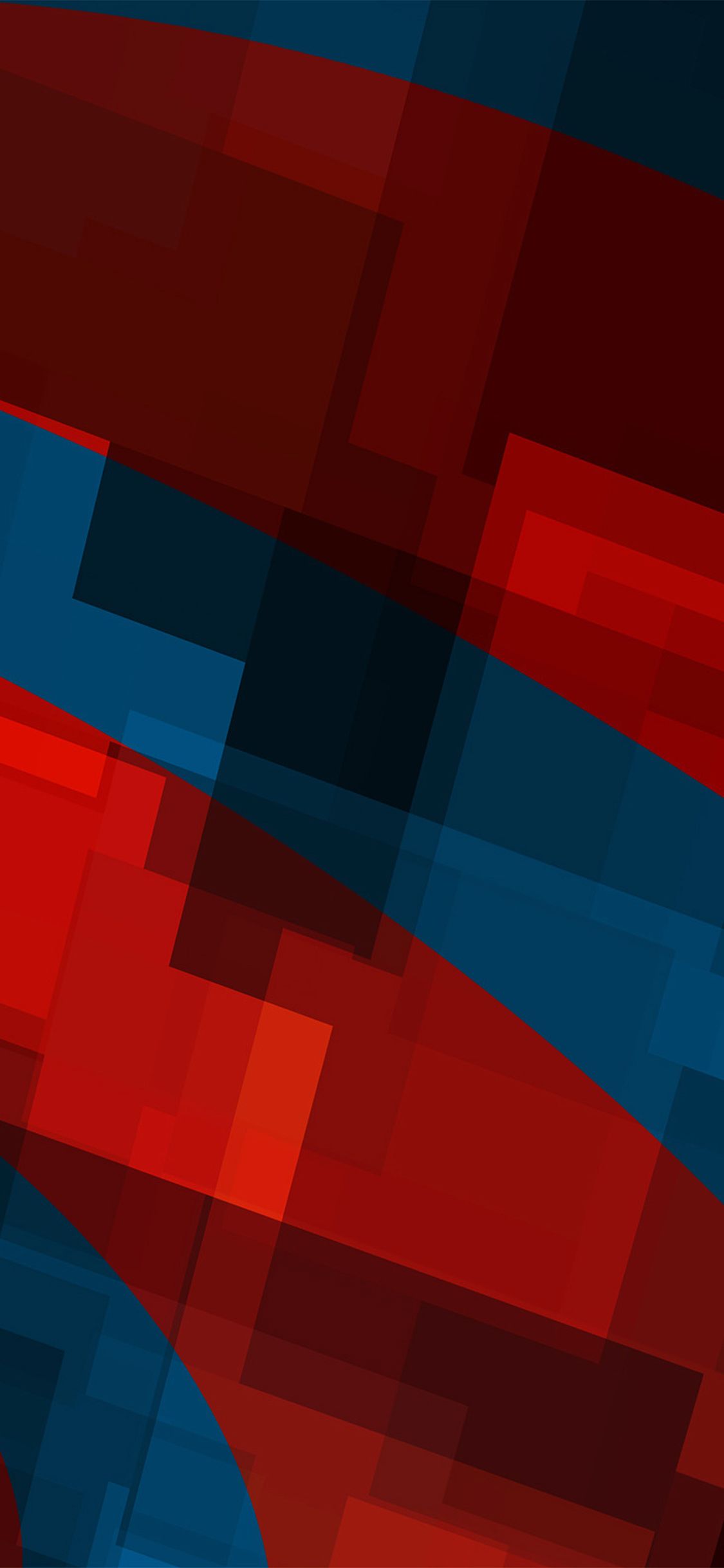 iPhone X wallpaper. art red blue block