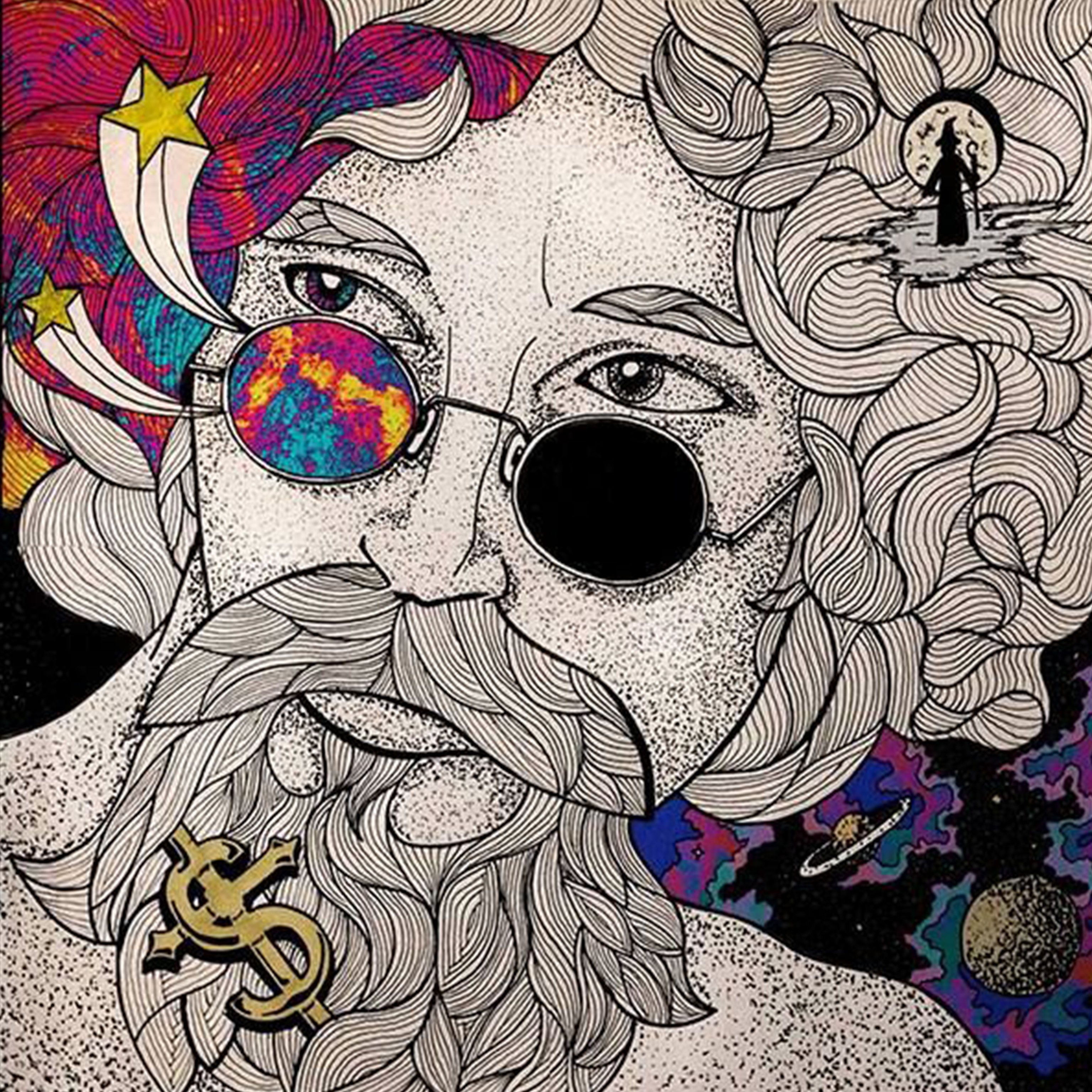 Raul Seixas no Elo7. Ayka Planet (FFB3D5)