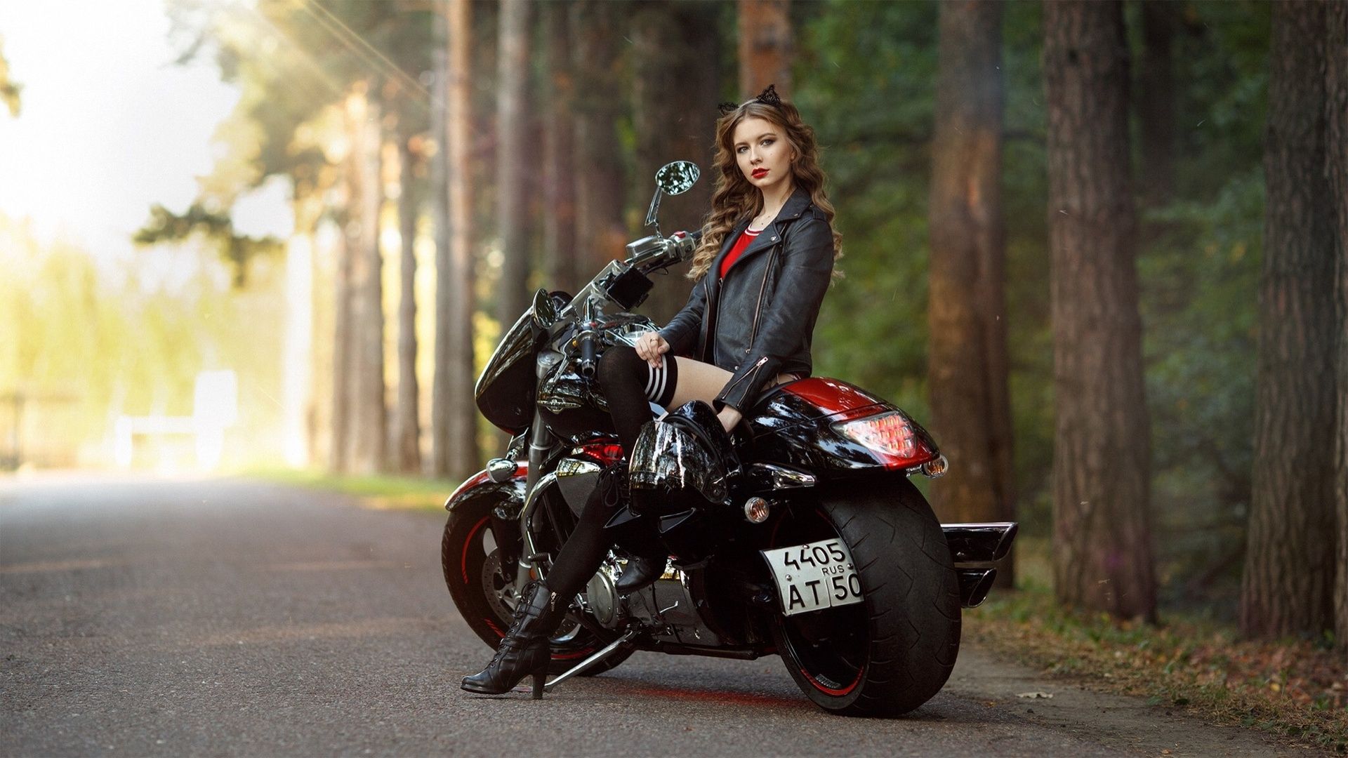 Motorcycle Biker Girl Wallpapers