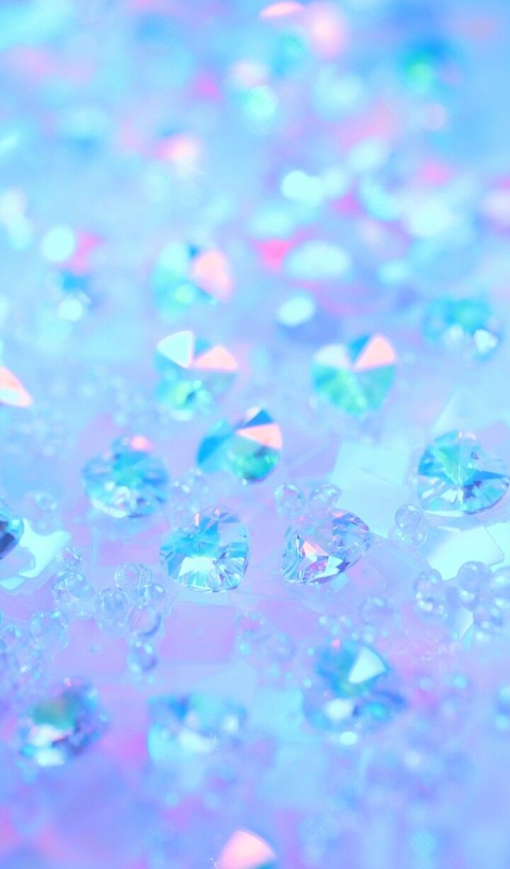 Free: Blue sparkly iPhone wallpaper, aesthetic