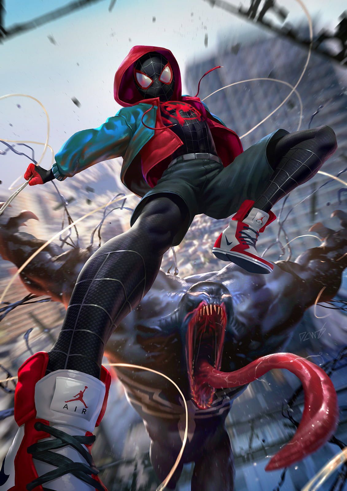 Miles Morales Spiderman Wallpaper iPhone