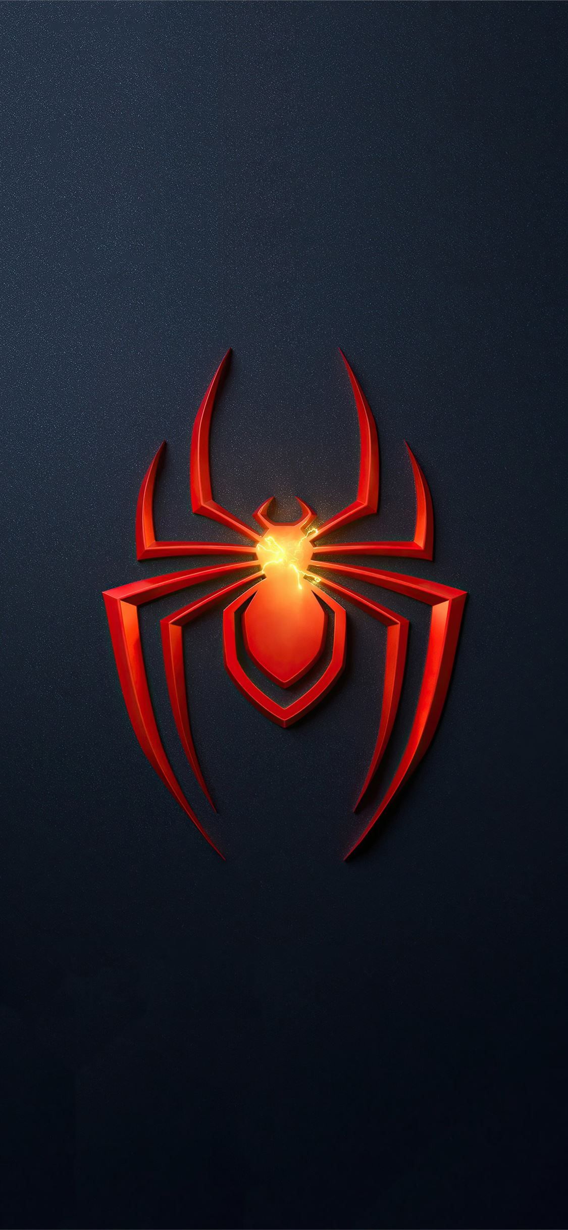 spider man miles morales ps5 game logo 4k iPhone X Wallpaper Free