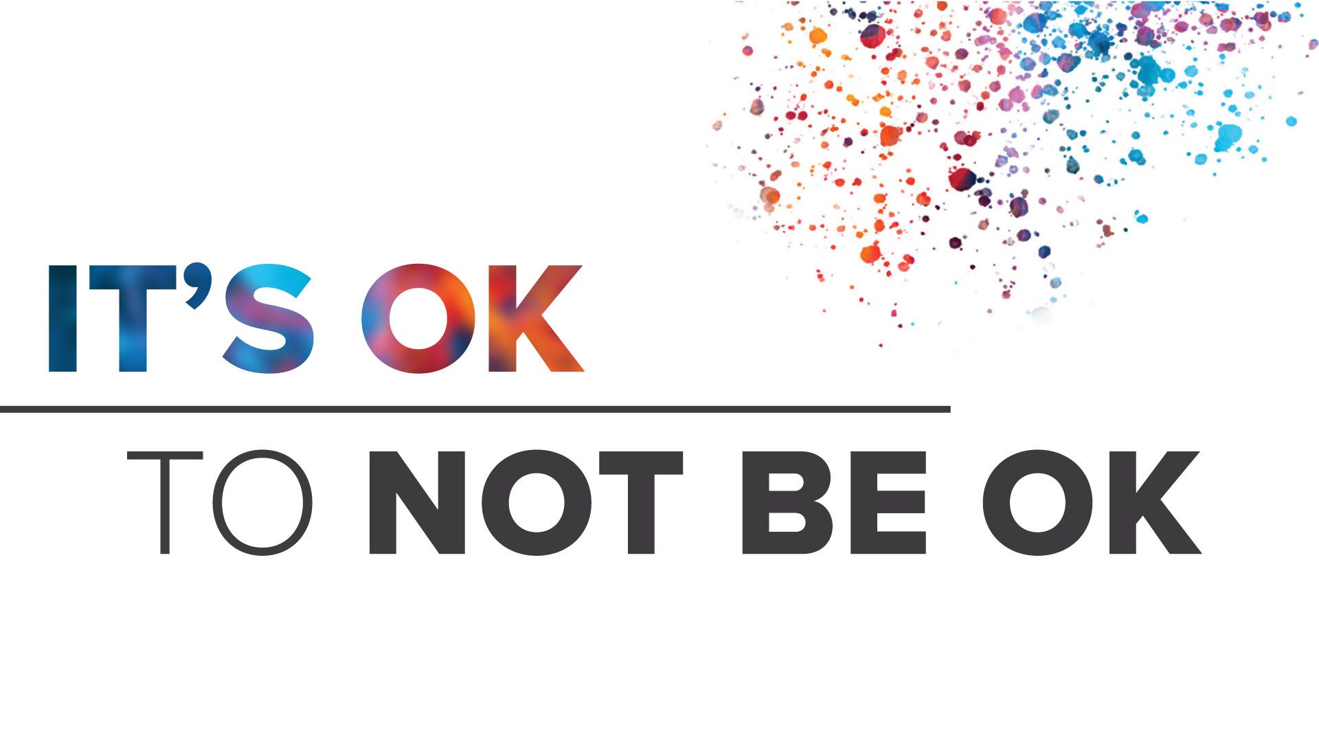 It's OK to NOT BE OK Northshore.church. Jesus can change