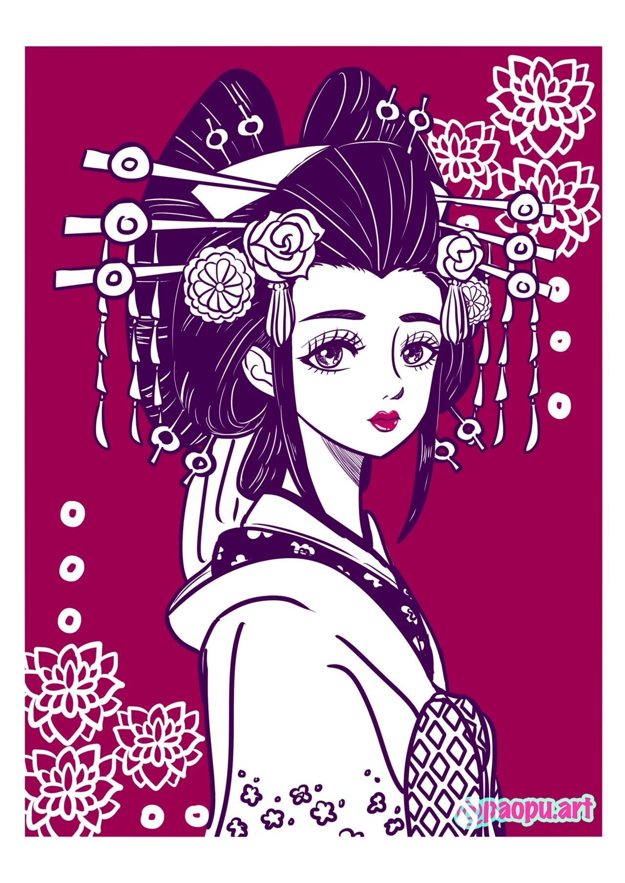 Komurasaki by paopu:art. One piece anime, One piece world, One piece