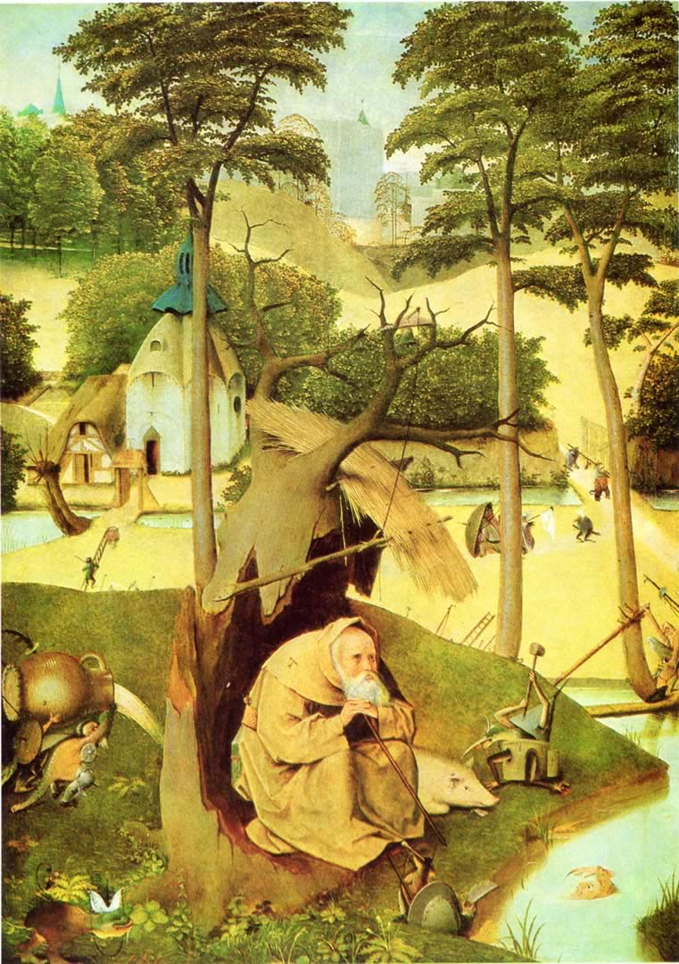 The Temptation Of Saint Anthony Under Tree Bosch