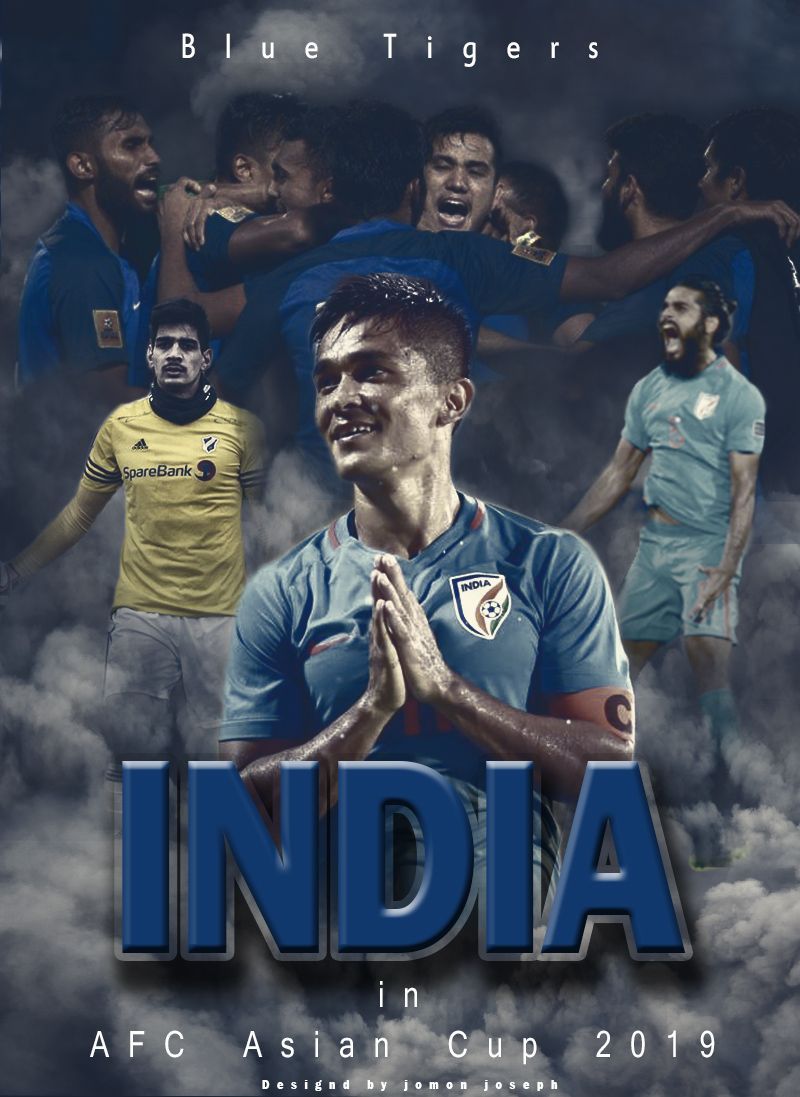 Indian football team in Asia Cup #blueTigers. National sports day