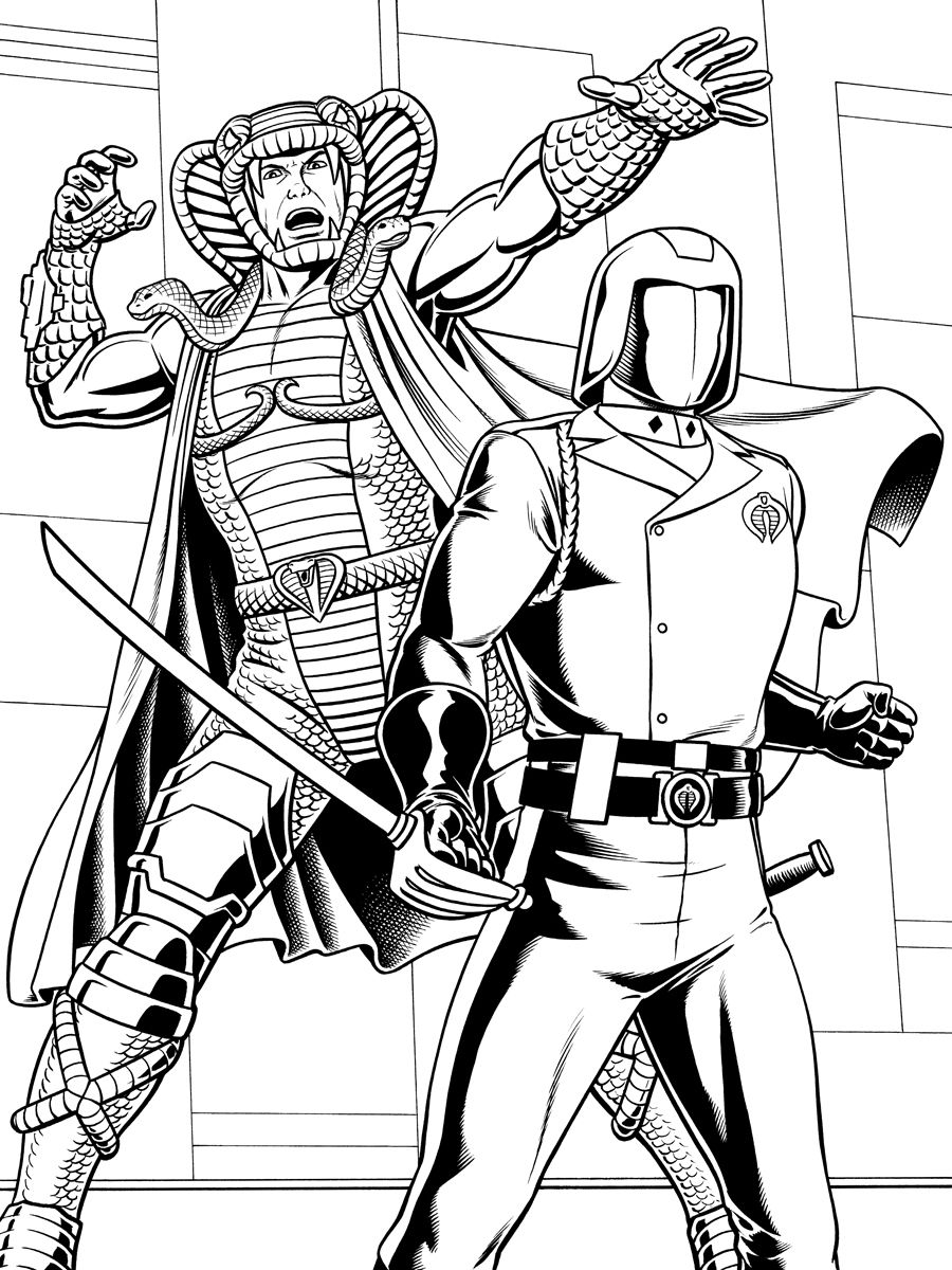 Cobra Commander & Serpentor!, in Brendon and Brian Fraim's Commissions Comic Art Gallery Room
