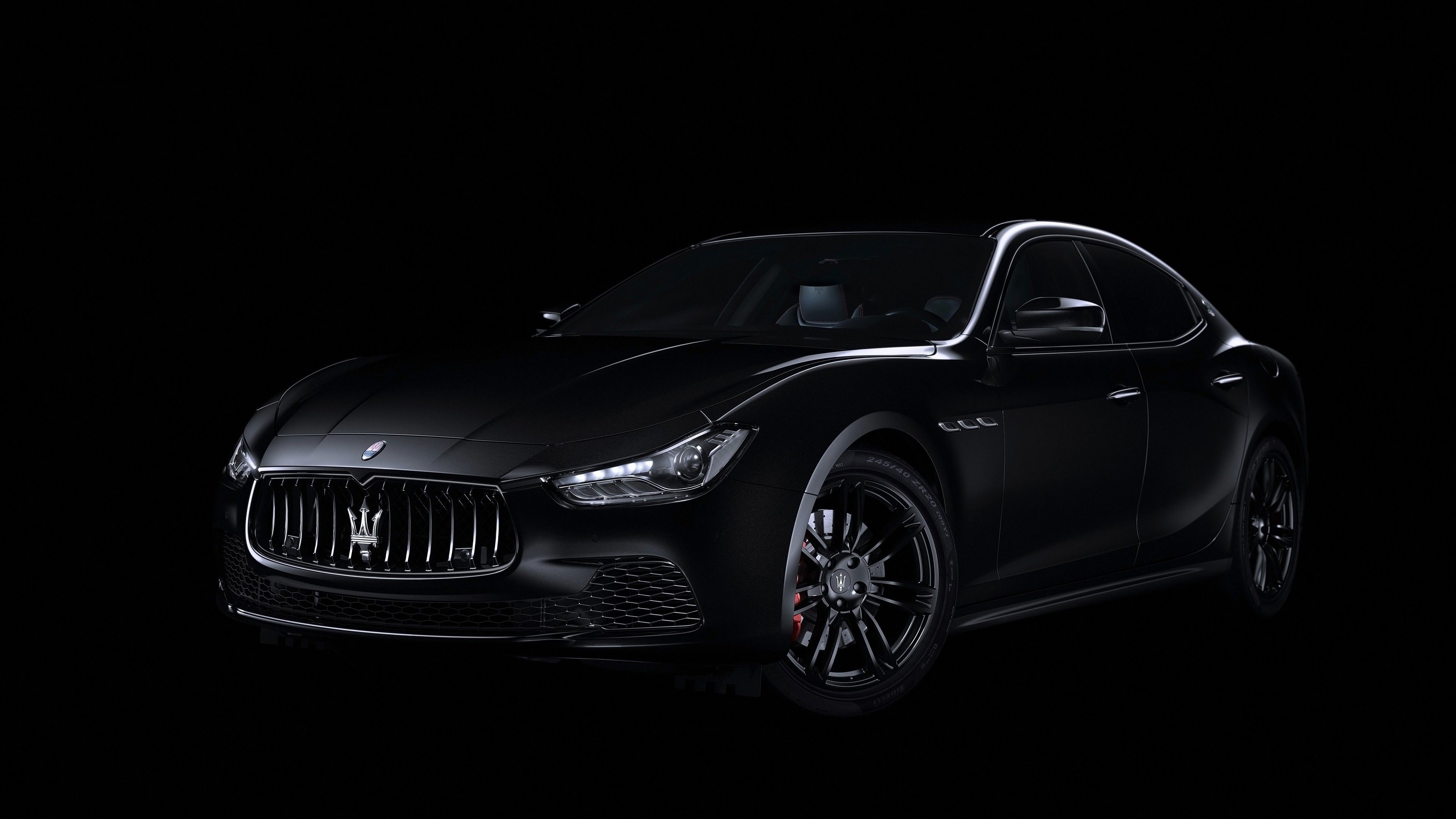 Maserati Ghibli Nerissimo Black Edition 4K Wallpaper. HD Car