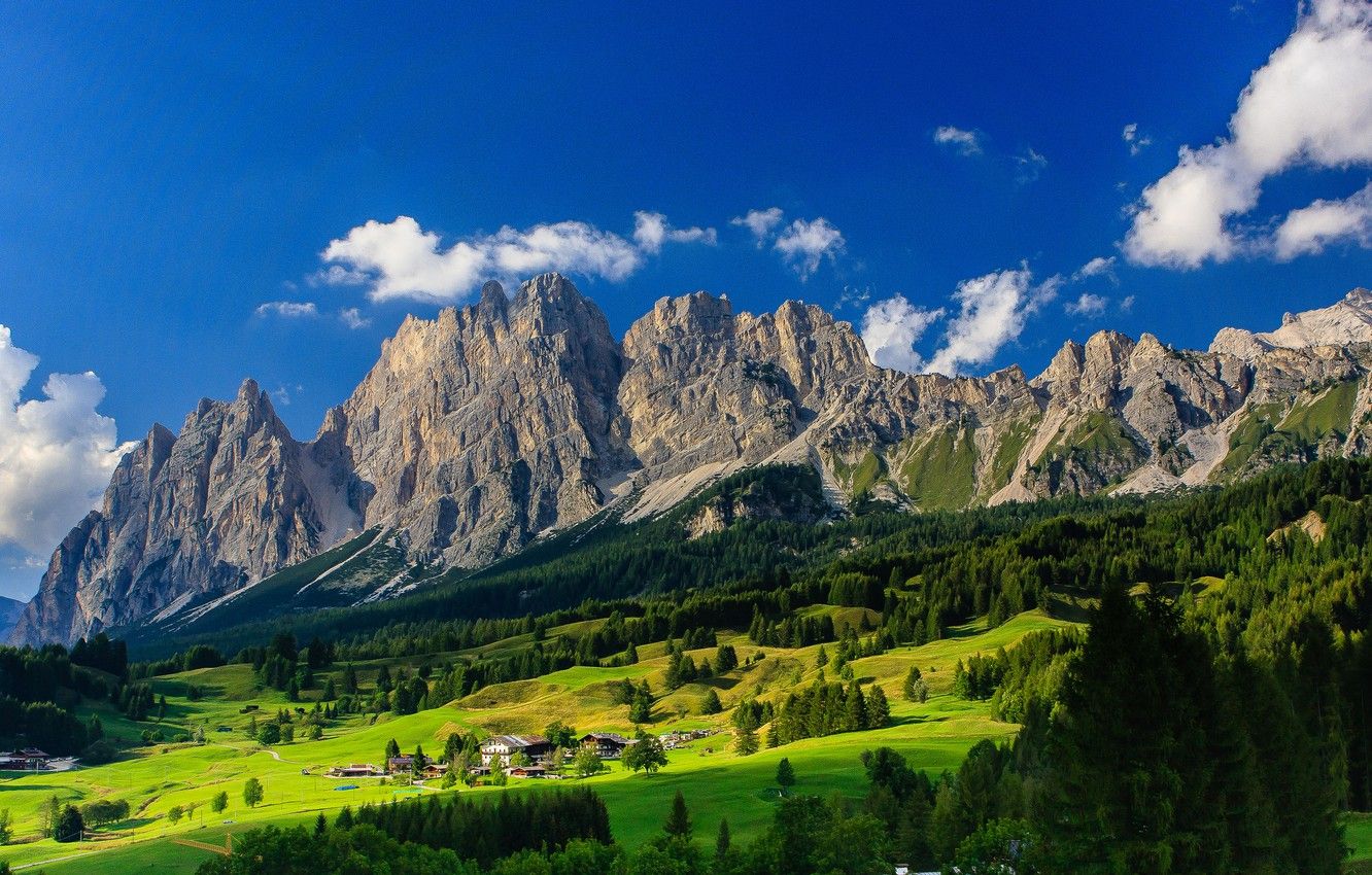 Wallpaper mountains, Germany, valley, Bayern, village, Germany