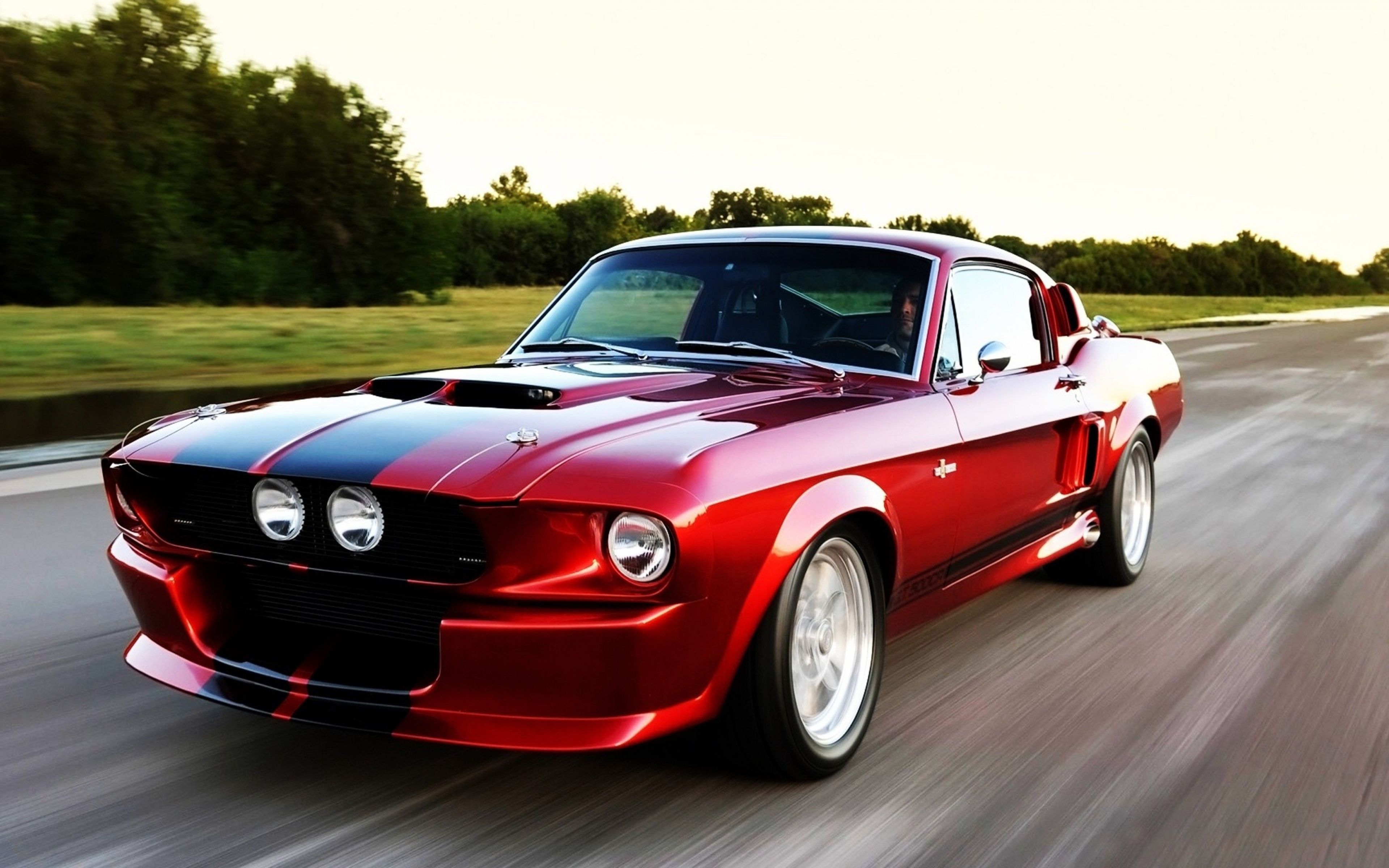 Free download Download Wallpaper 3840x2400 Ford Ford mustang Red