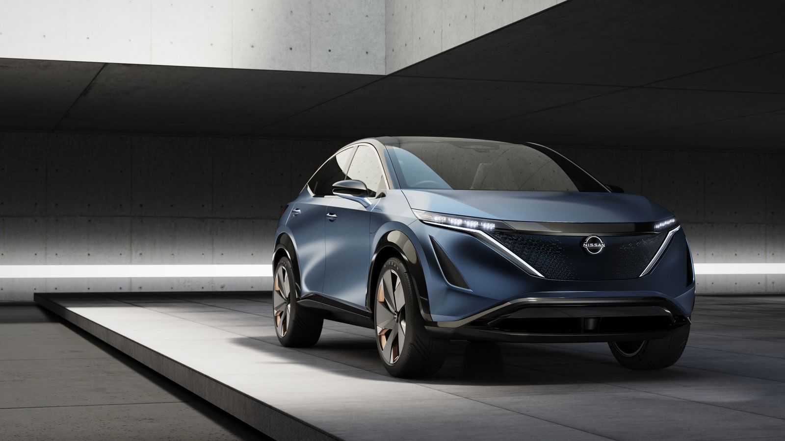 The Nissan Ariya Concept All Electric Crossover Is Showcased At