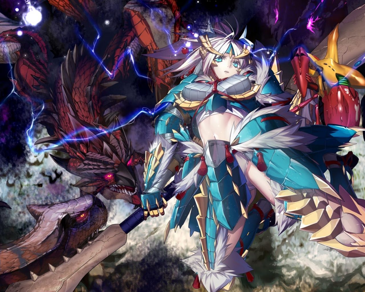 Free download Anime Dragon Girl Wallpaper Anime girl monster