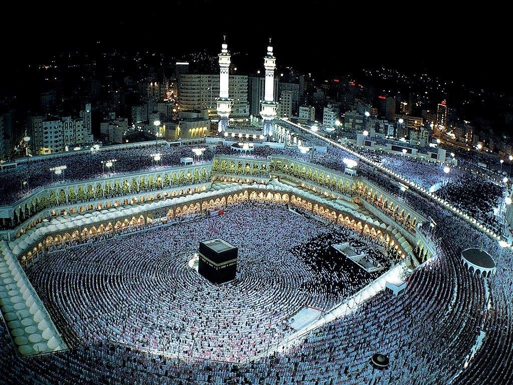 Hajj Kaaba at Night HD picture Hajj Wallpaper. Mekah, Mekkah, Dunia