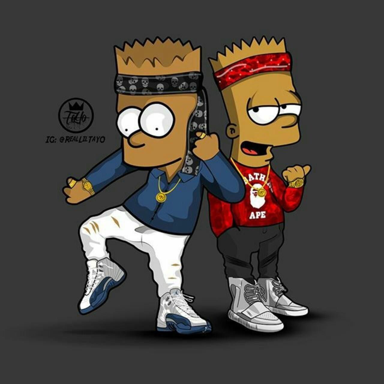 Bart Black Simpsons Wallpaper