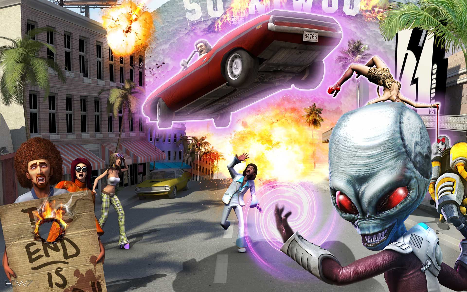 destroy all humans path of the furon telekinesis power widescreen