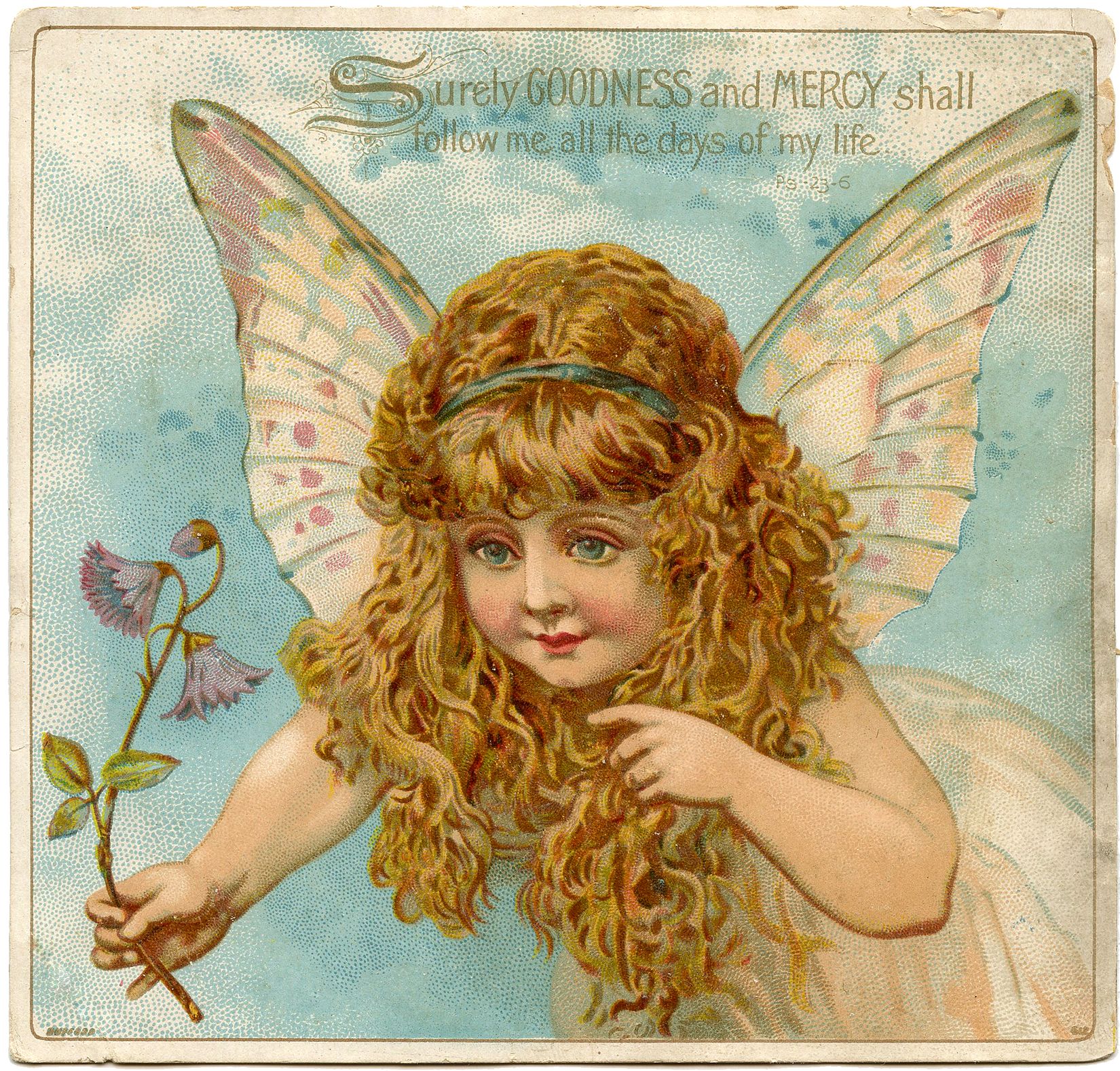 Fairy Flying Butterfly Girl Wallpaper