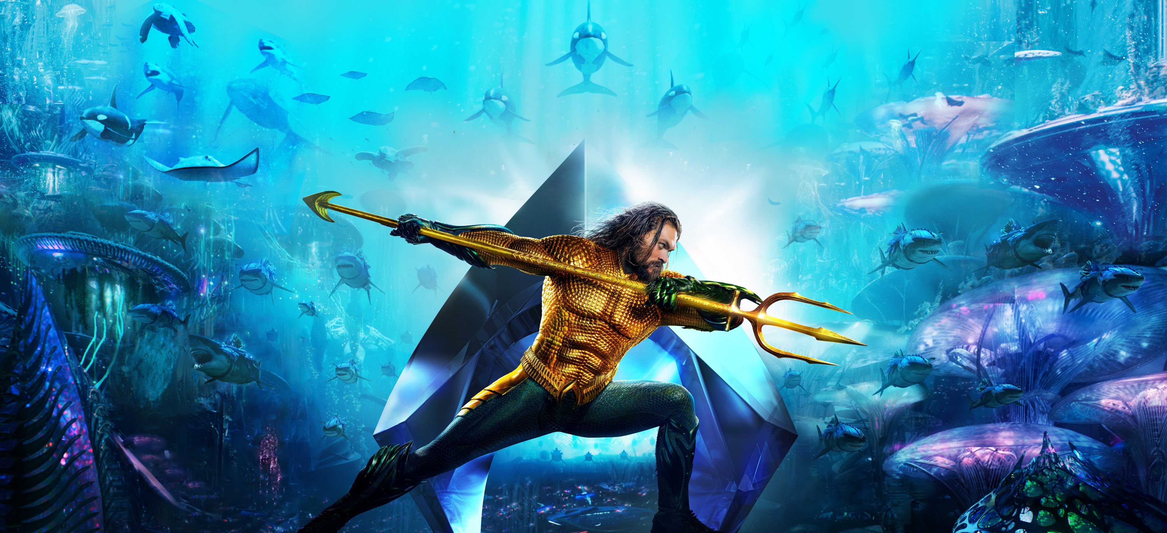 Wallpaper Aquaman, DC Comics, 4K, Movies