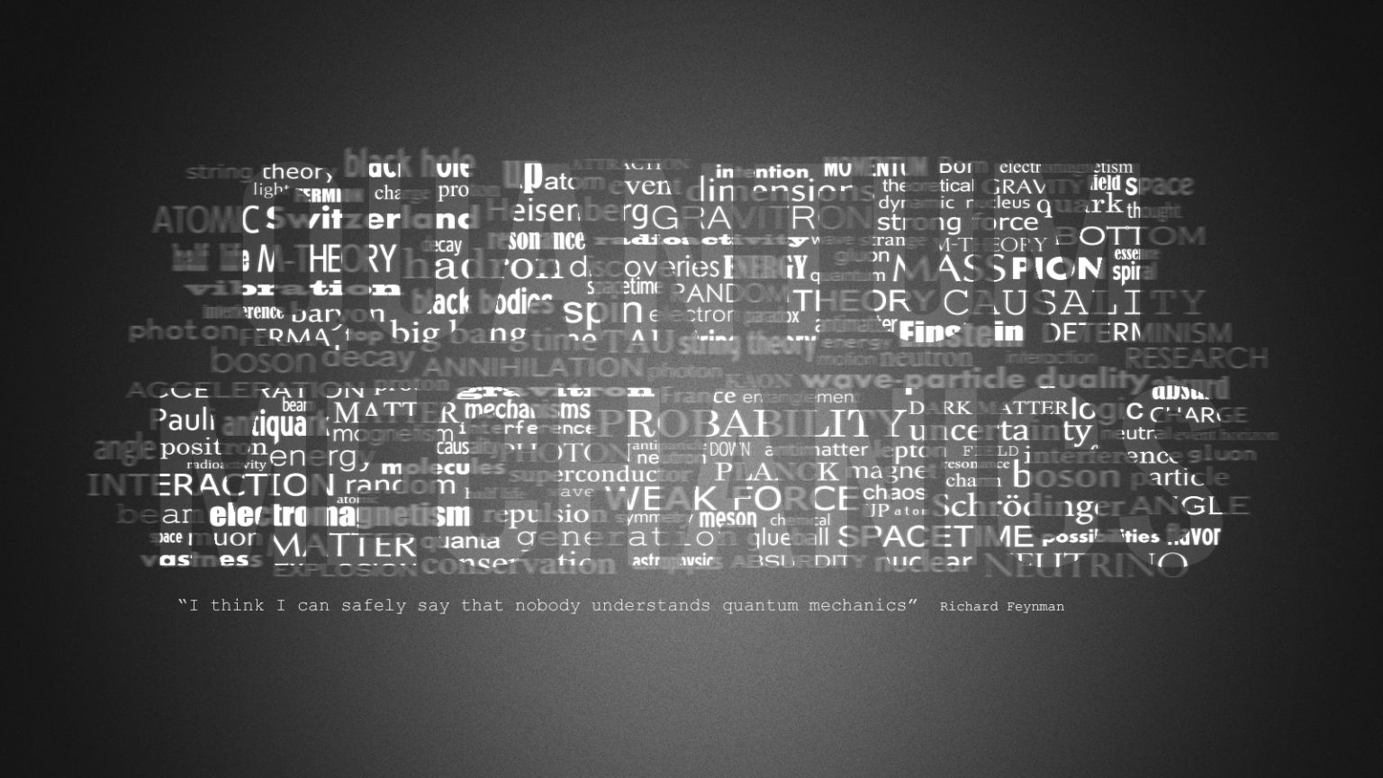 Free download Quantum Mechanics Wallpaper 1600x900