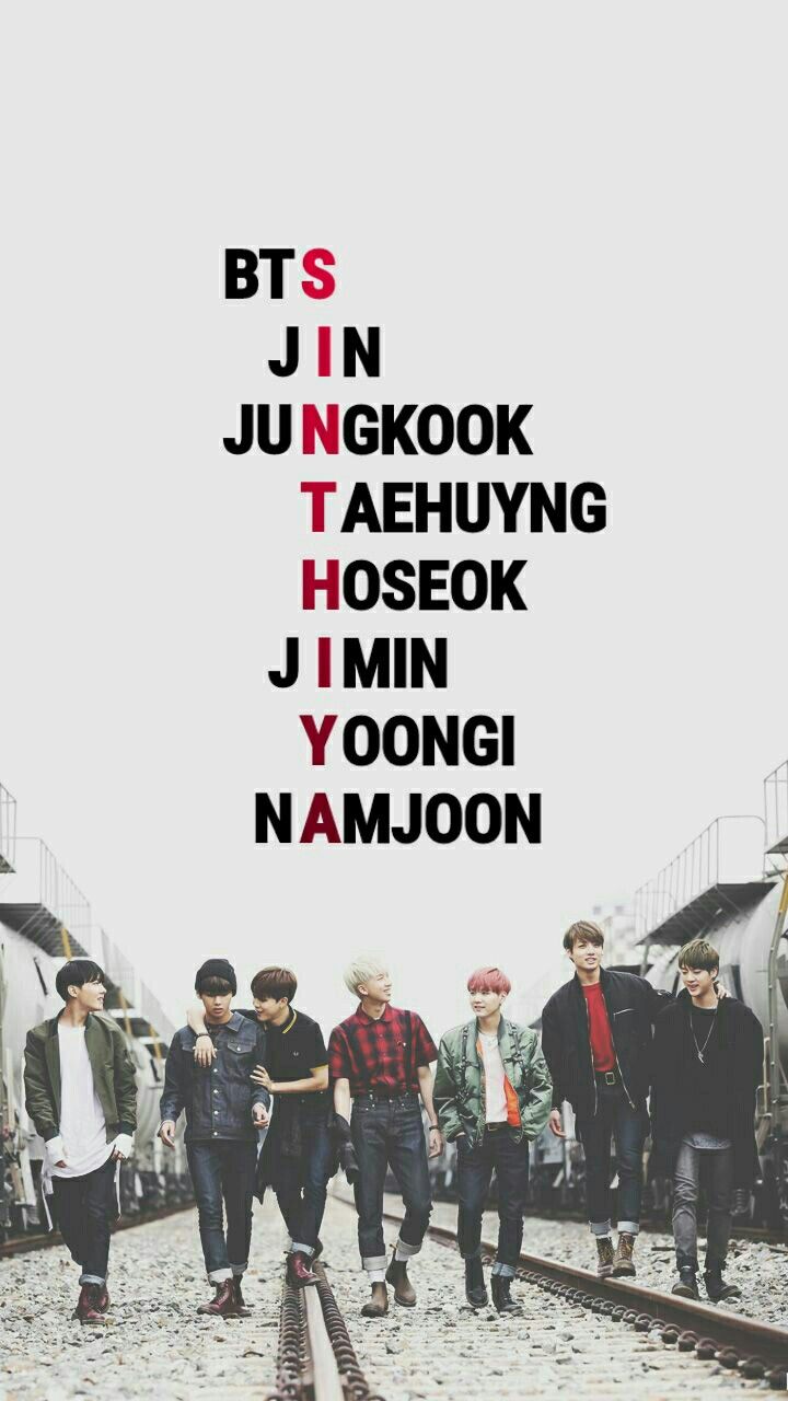 Bts With Names Wallpaper – BTS Army