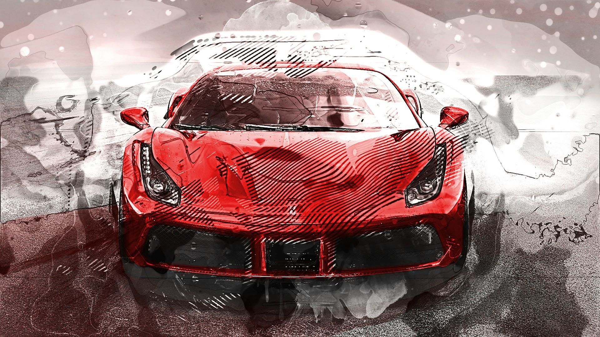 Ferrari 488 GTB Wallpaper [1920x1080] [OC]