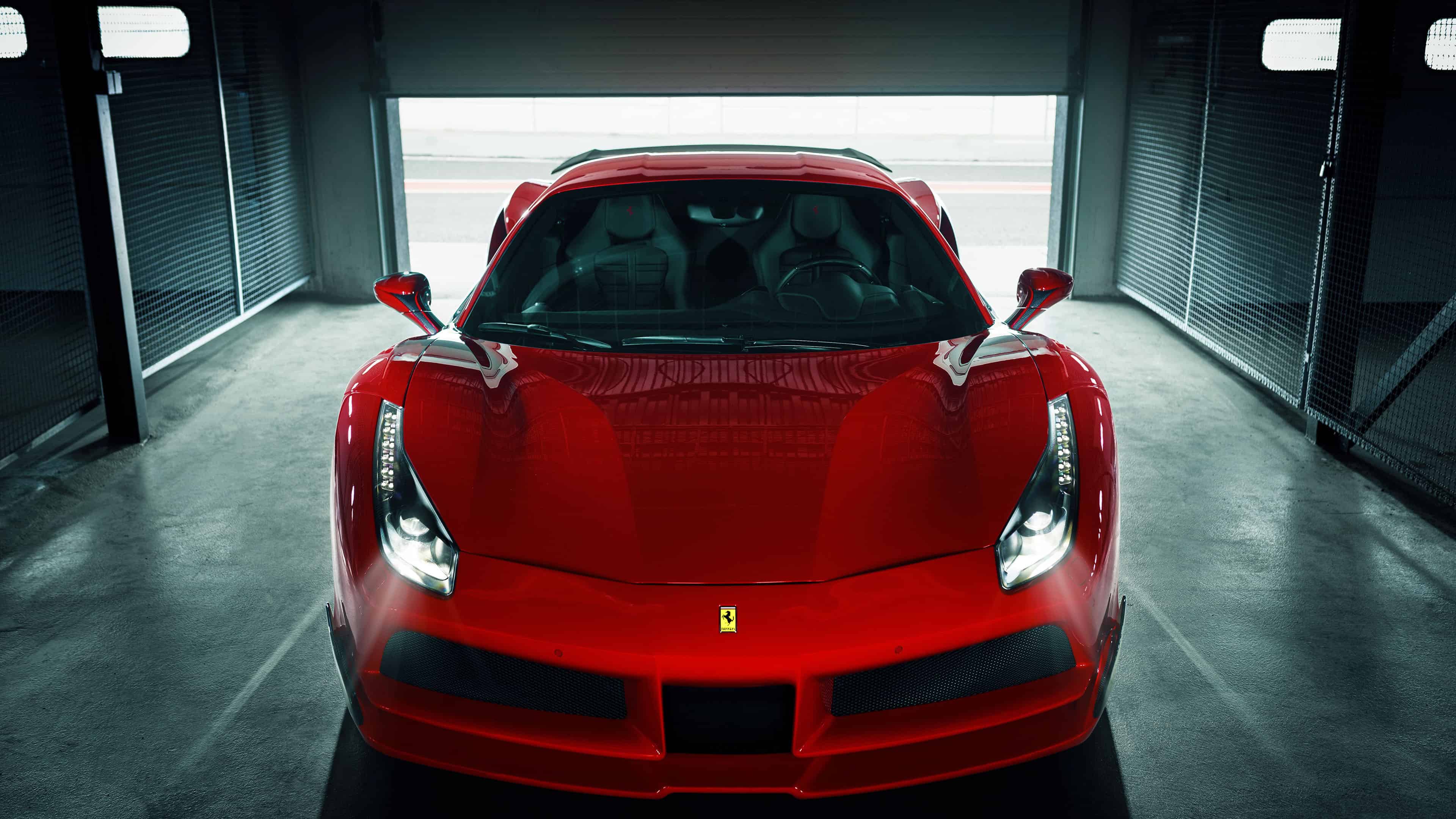 Ferrari 488 GTB Front UHD 4K Wallpaper