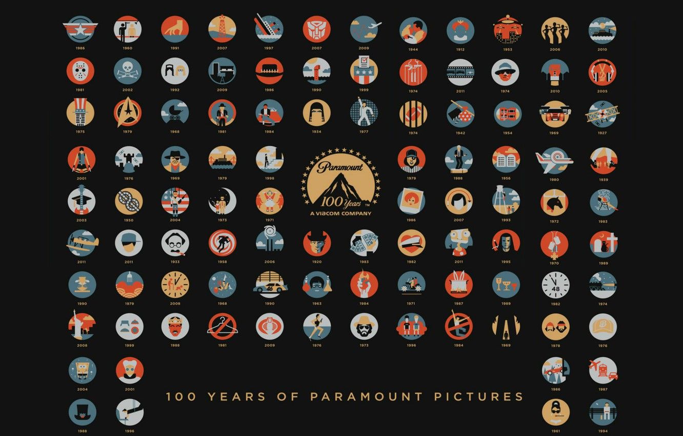 Wallpaper Movie, Movies, Art, Movies, 100 years, Paramount Picture, Paramount Picture, 100 Years Anniversary image for desktop, section фильмы