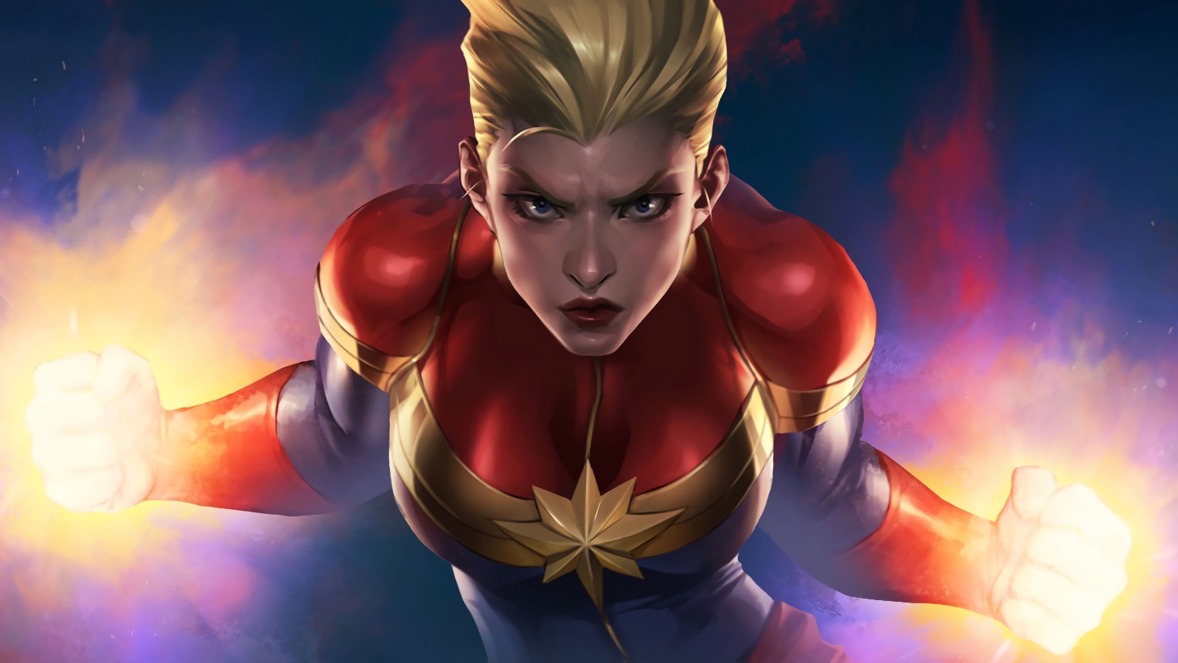 Captain Marvel (2019) Carol Danvers Superpowers Artwork 4K Ultra