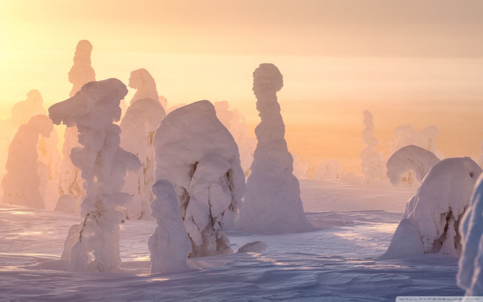 Lapland Winter Wonderland Ultra HD Desktop Background Wallpaper