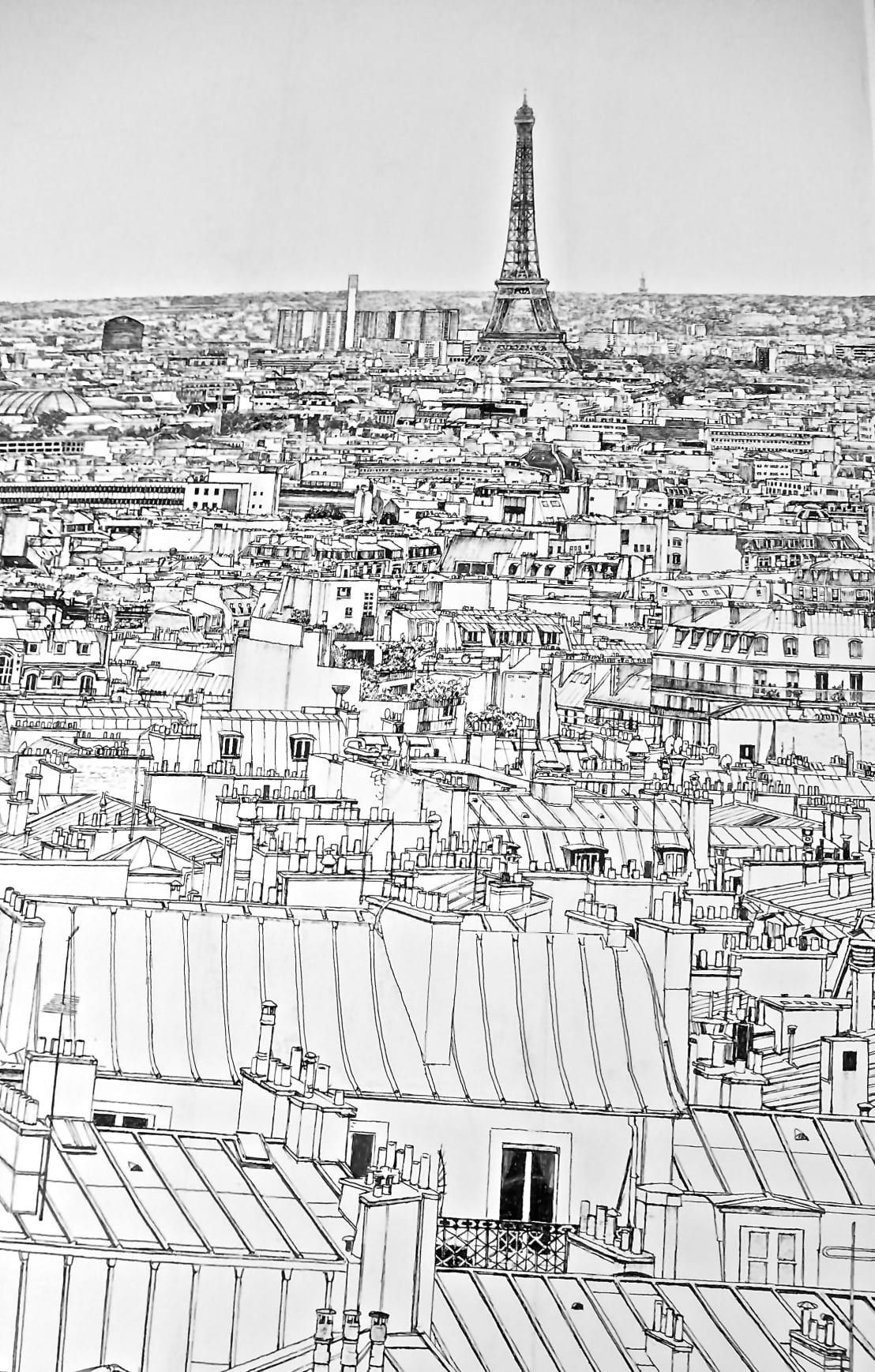 Détail papier peint Paris. Street art, Art, Paris wallpaper
