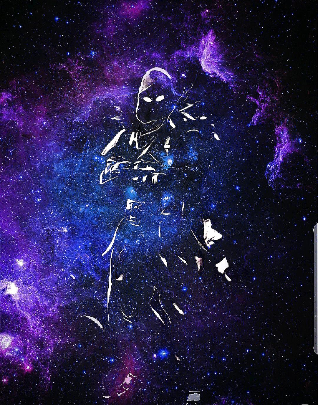 I put the raven skin then put a galaxy background and made some parts of the raven transparent and tbh this can you your phone wallpaper;) your welcome