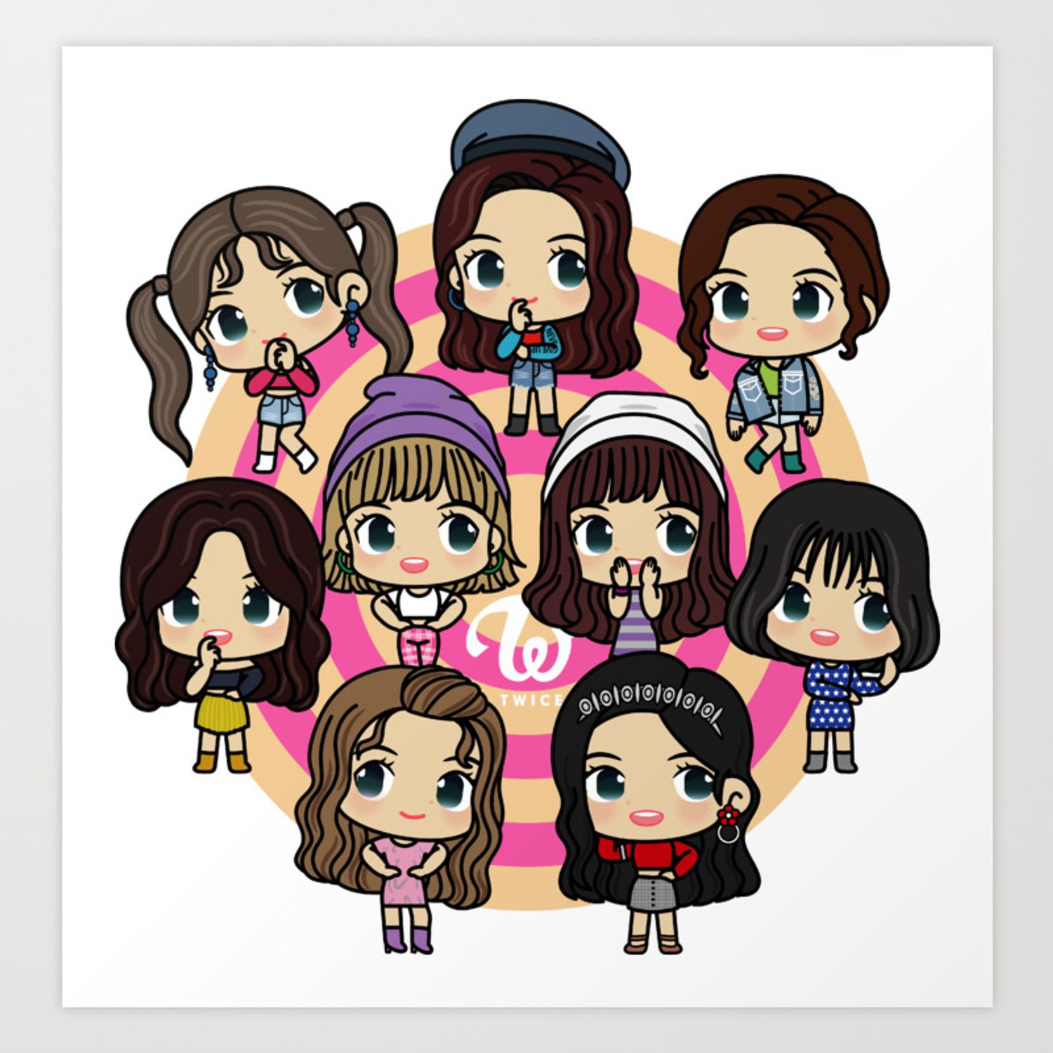 Twice Chibi Wallpapers Wallpaper Cave