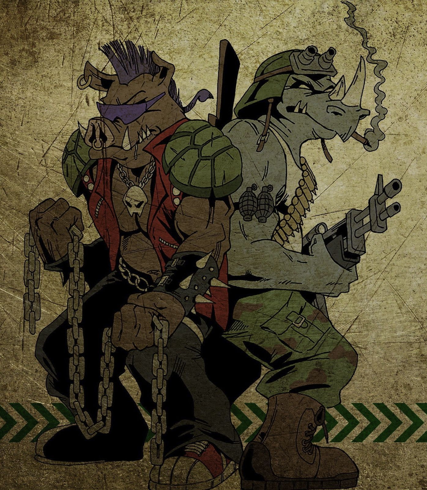 rocksteady and beebop tmnt 4
