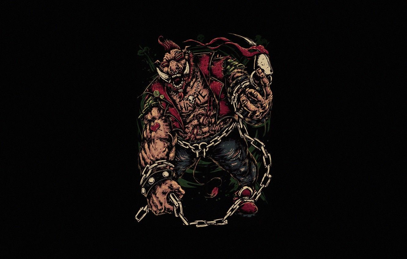 Wallpaper Minimalism, Chain, Style, Background, Teenage mutant