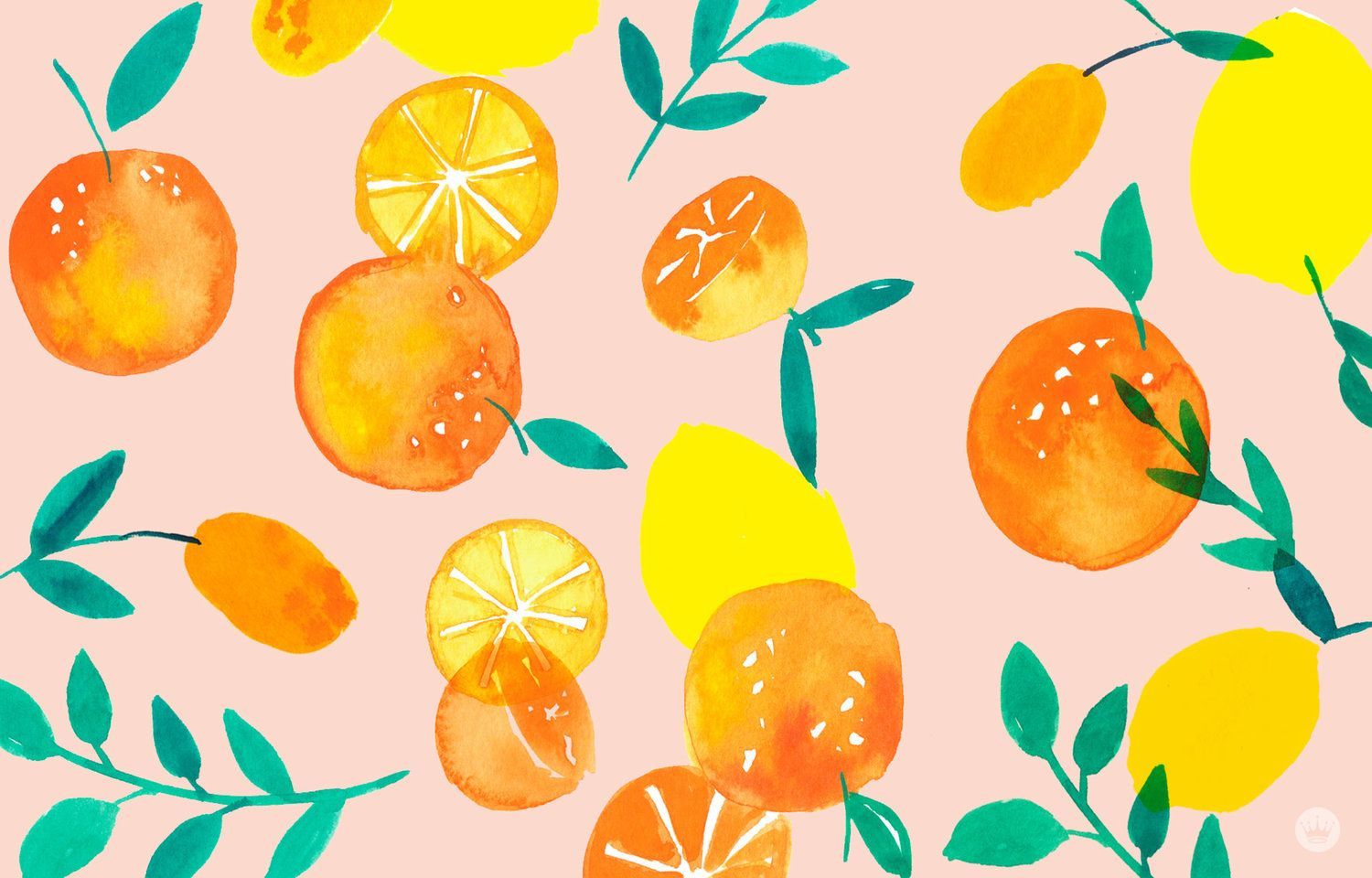 Summer Citrus Desktop Wallpaper _ In 2020