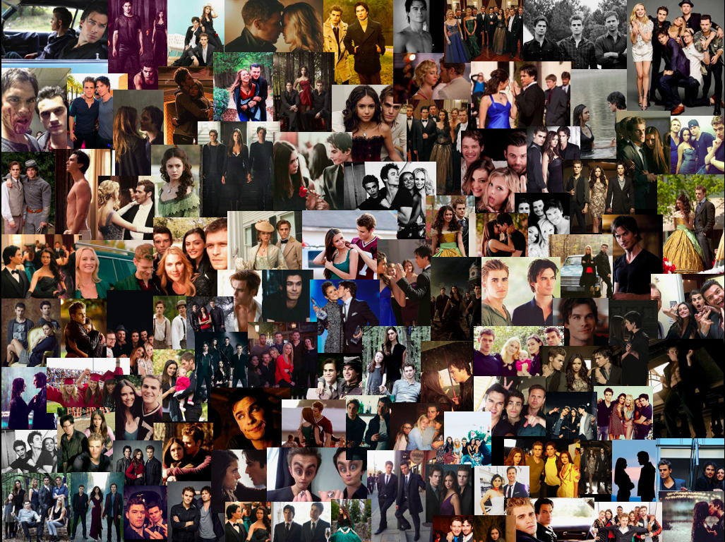 The vampire diaries collage for laptop background!. Vampire
