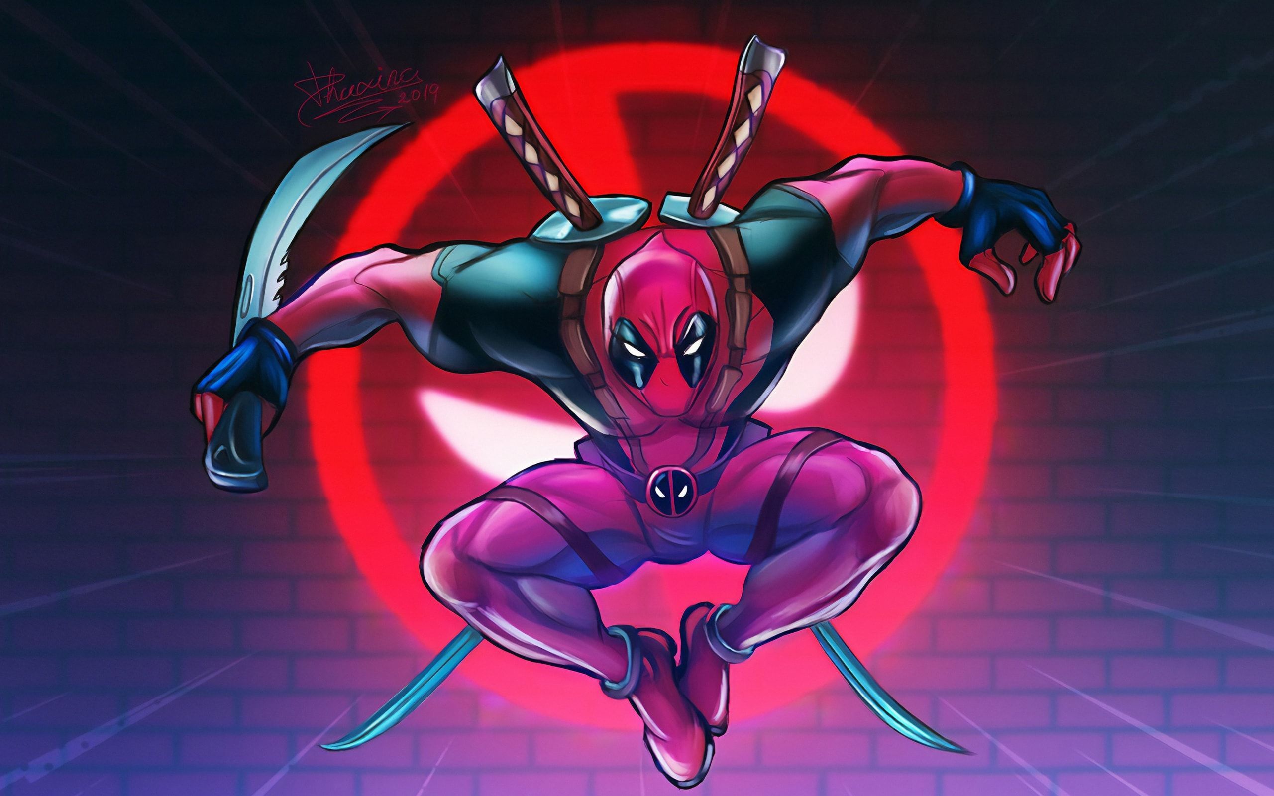 Wallpaper of Deadpool, Marvel Comics, Art, Sword background & HD image